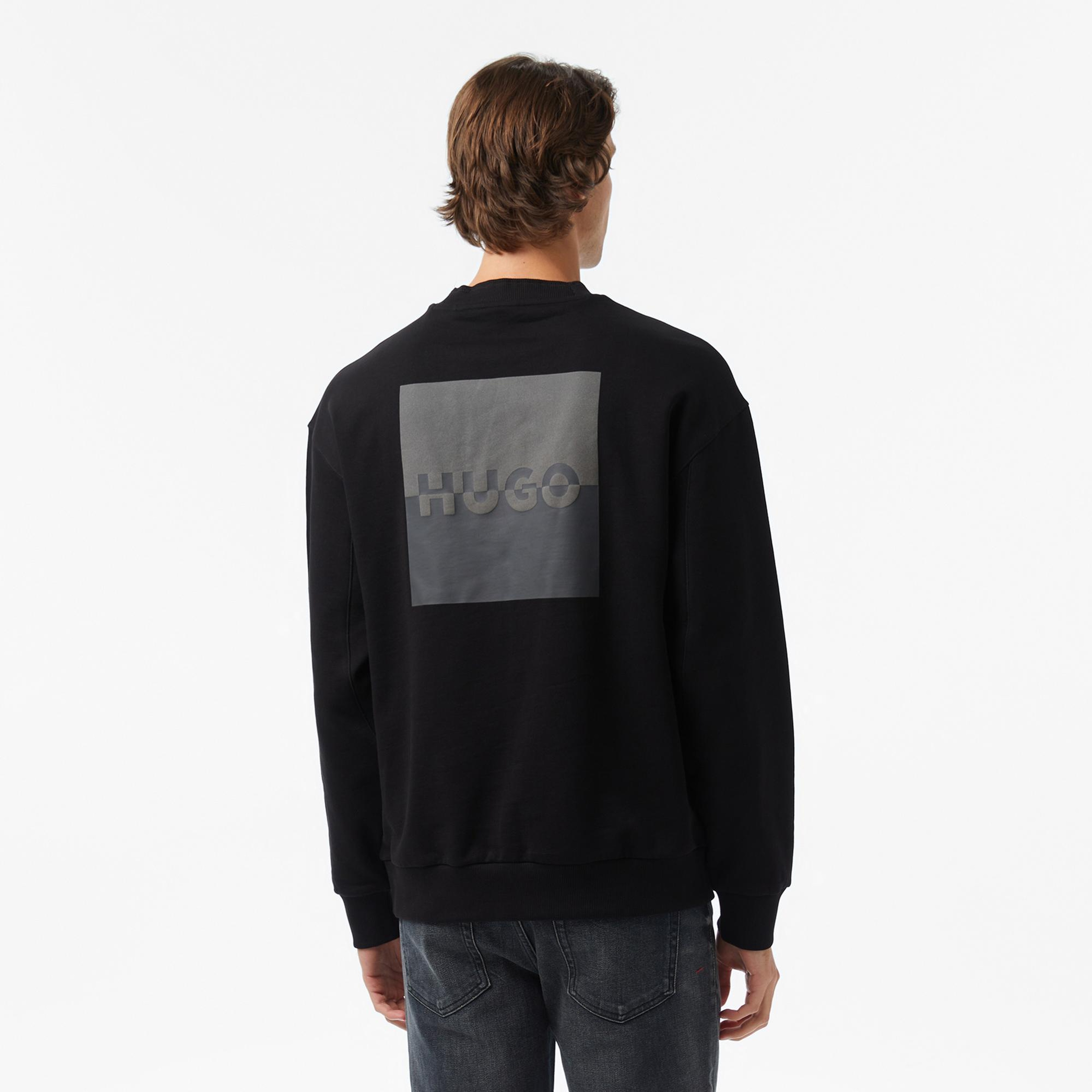 Hugo Dusplited Erkek Siyah Sweatshirt