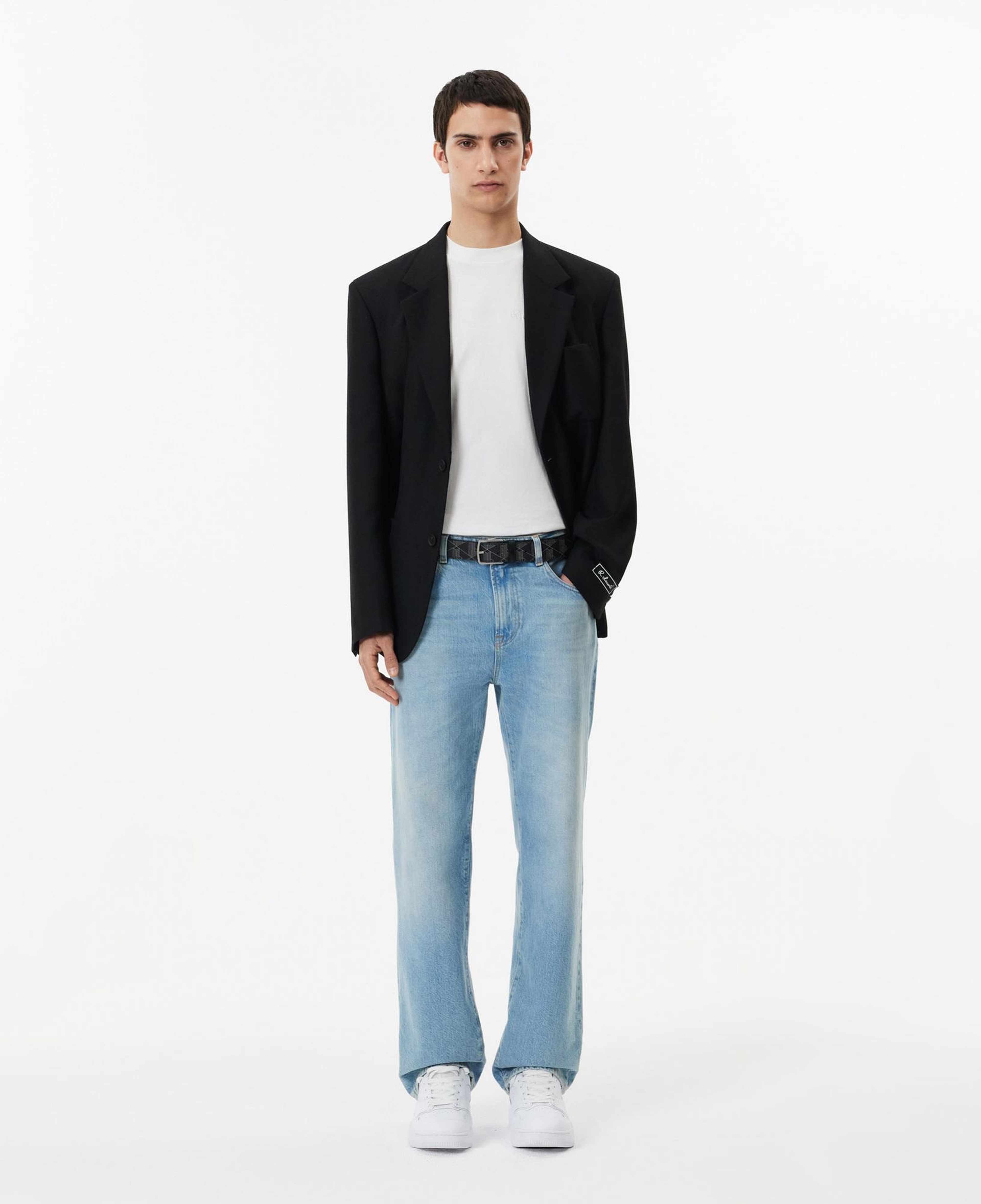 Lacoste The Blend Erkek Monogram Siyah Kemer