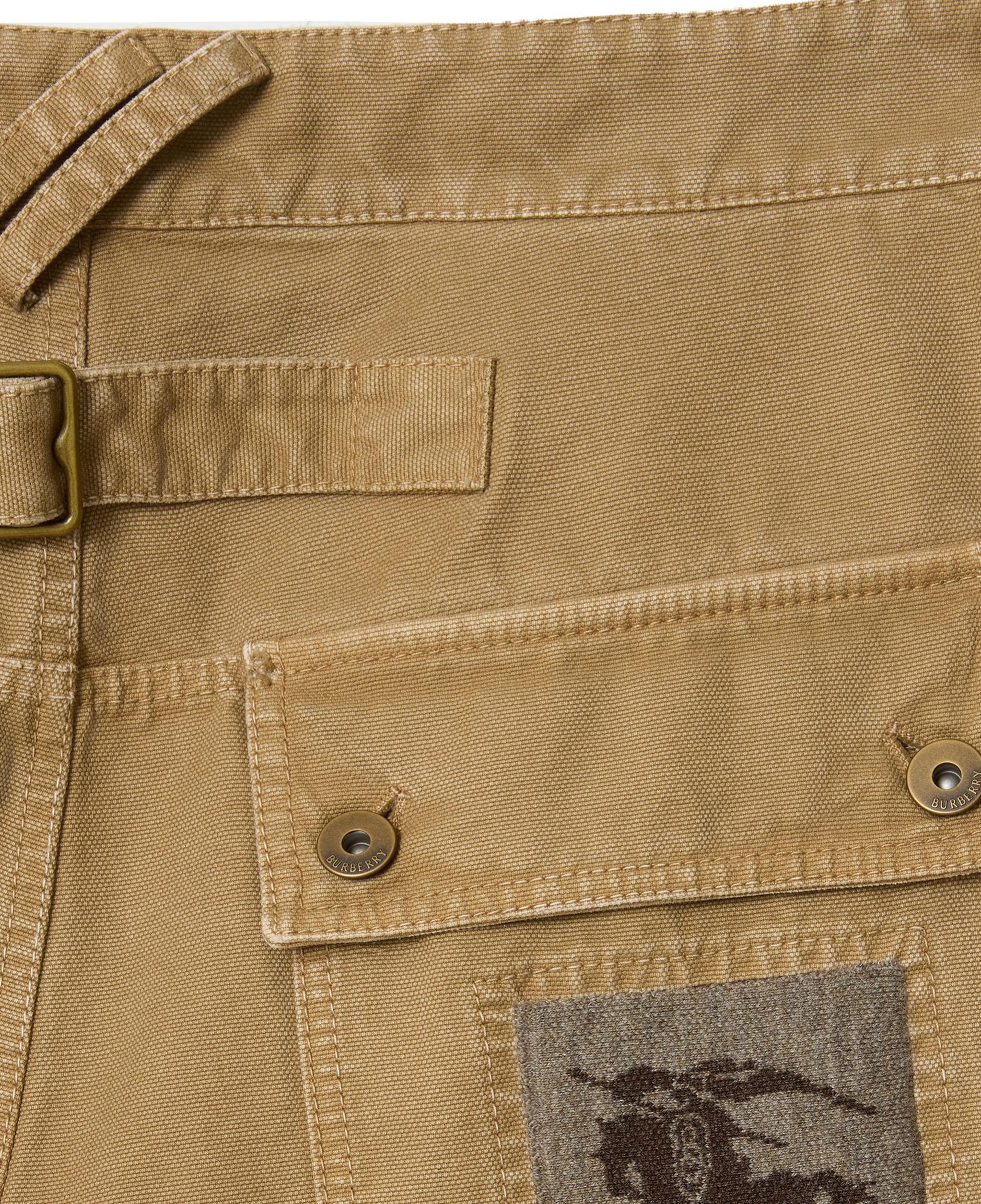 Burberry Cotton Canvas Workwear Erkek Kahverengi Pantolon