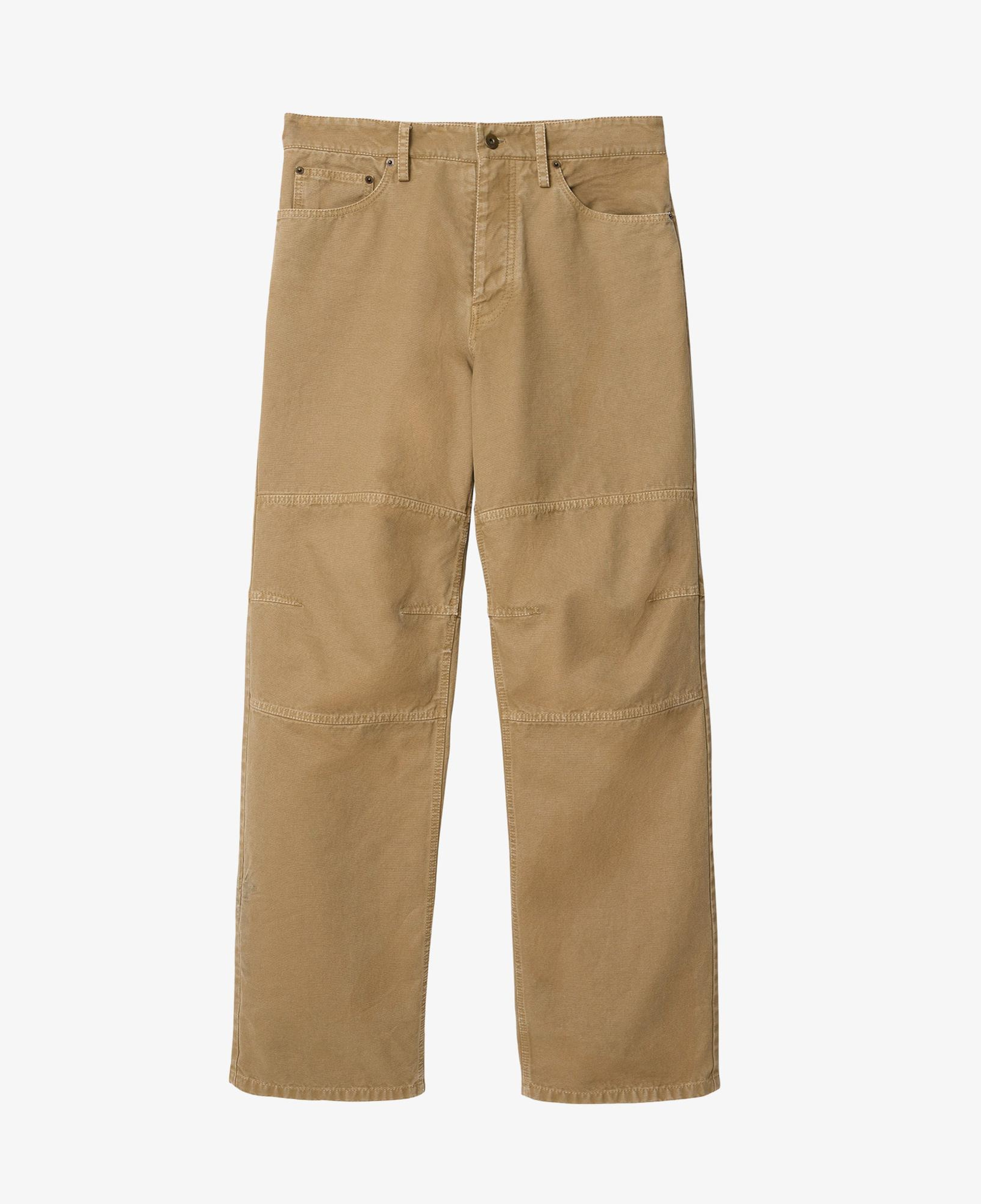 Burberry Cotton Canvas Workwear Erkek Kahverengi Pantolon