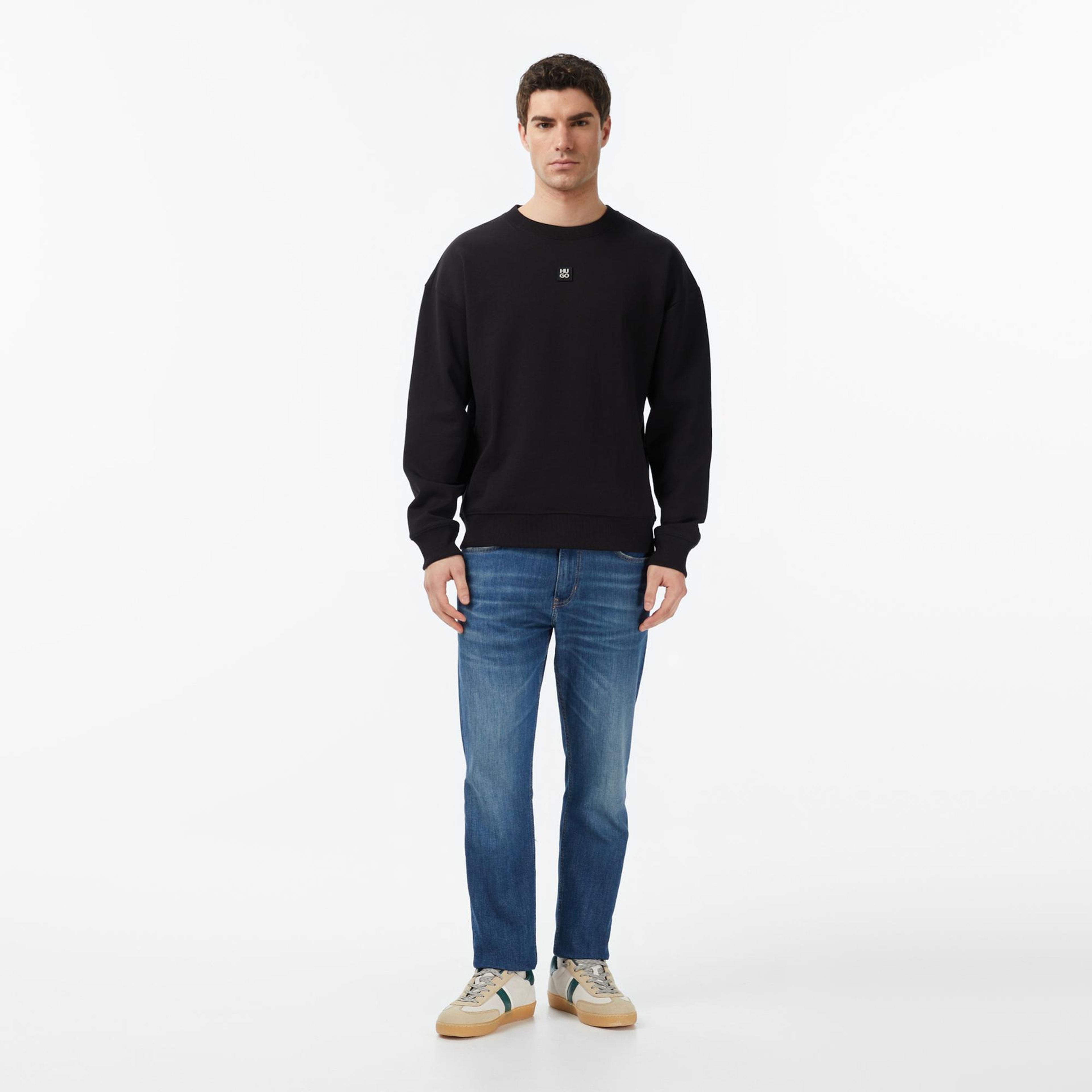 Hugo Dettil Erkek Siyah Sweatshirt