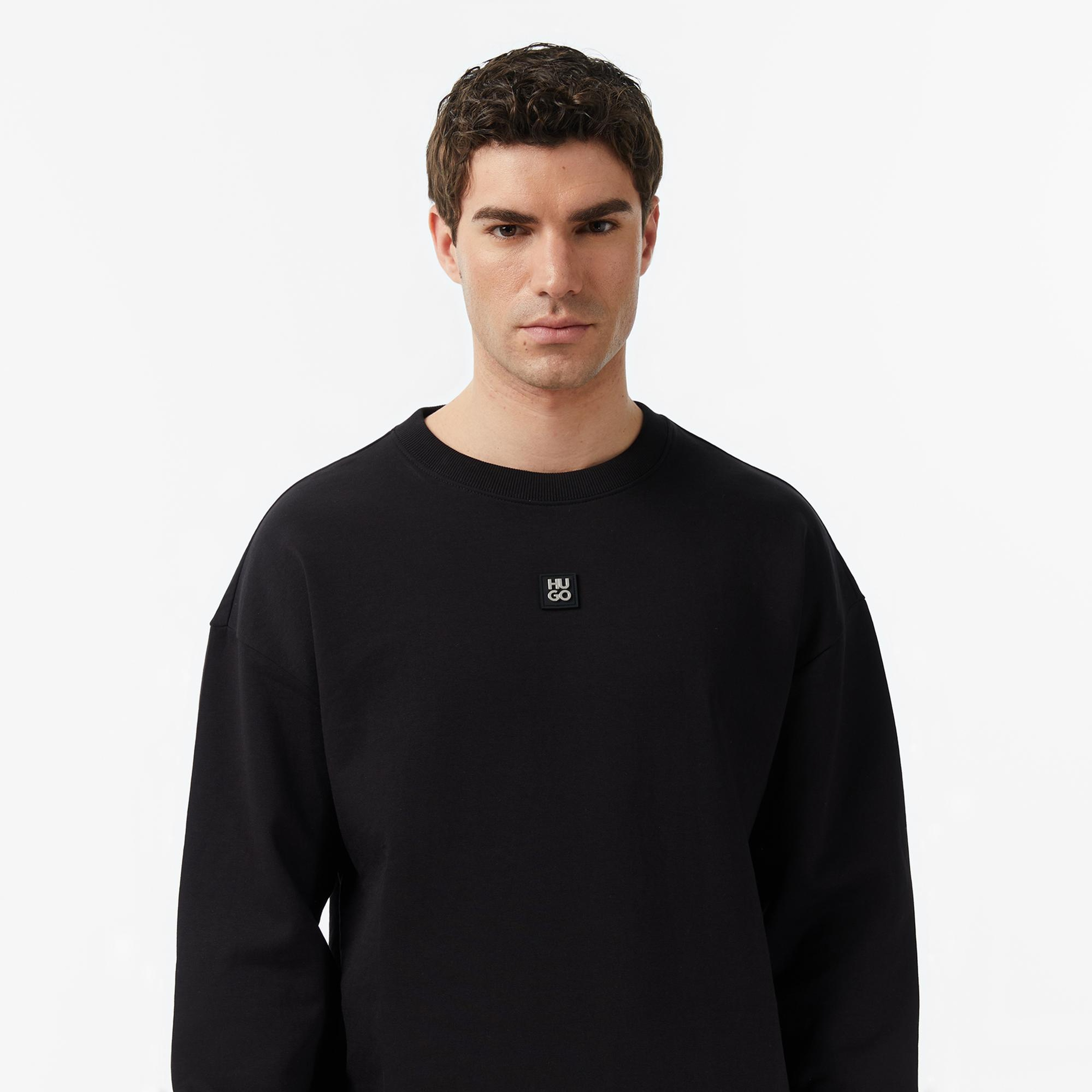 Hugo Dettil Erkek Siyah Sweatshirt