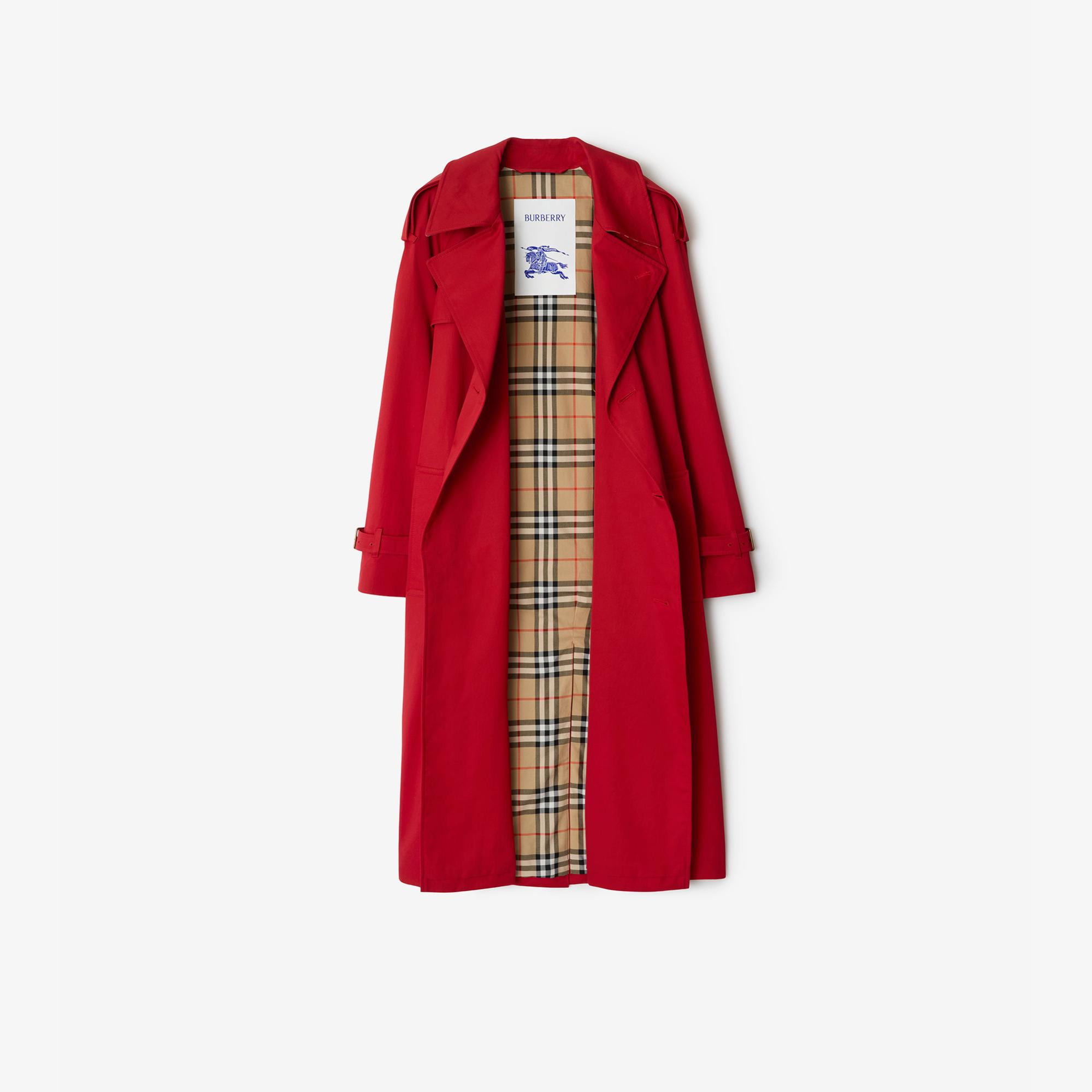 Burberry Kadın Kırmızı Trençkot