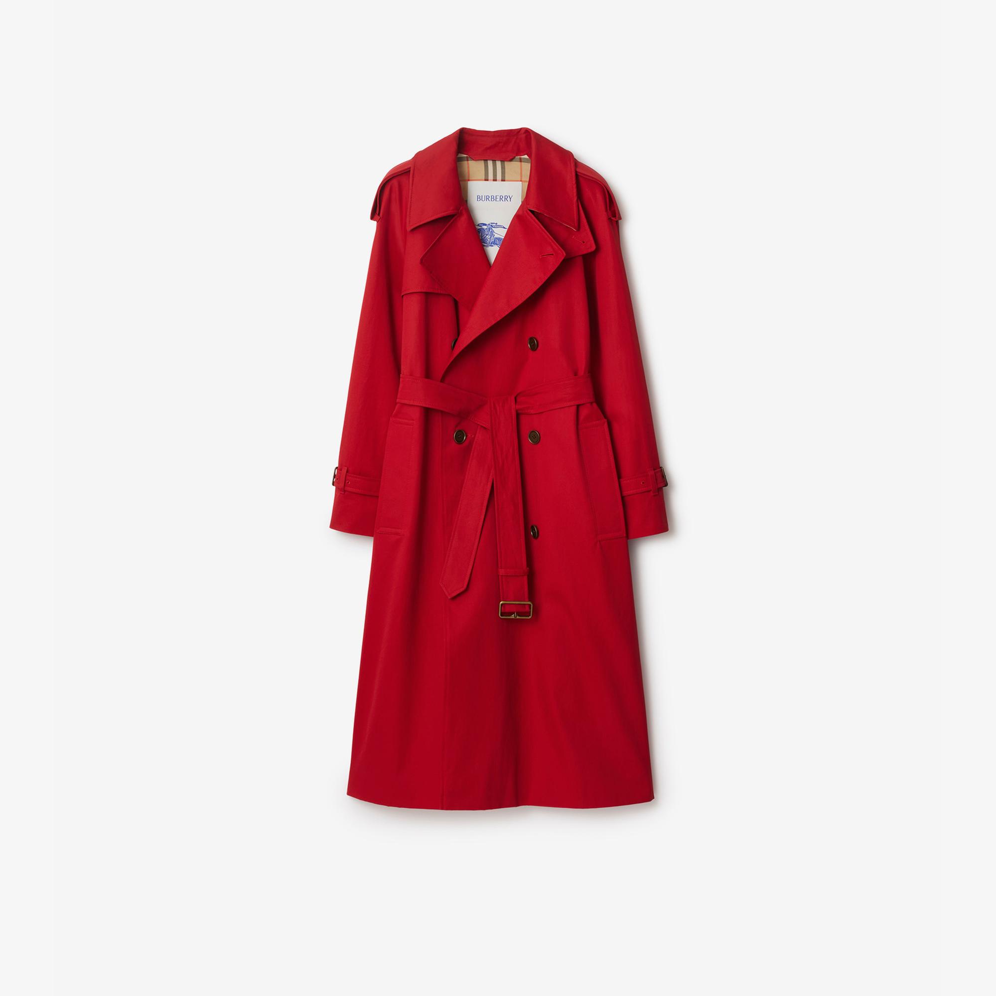 Burberry Kadın Kırmızı Trençkot