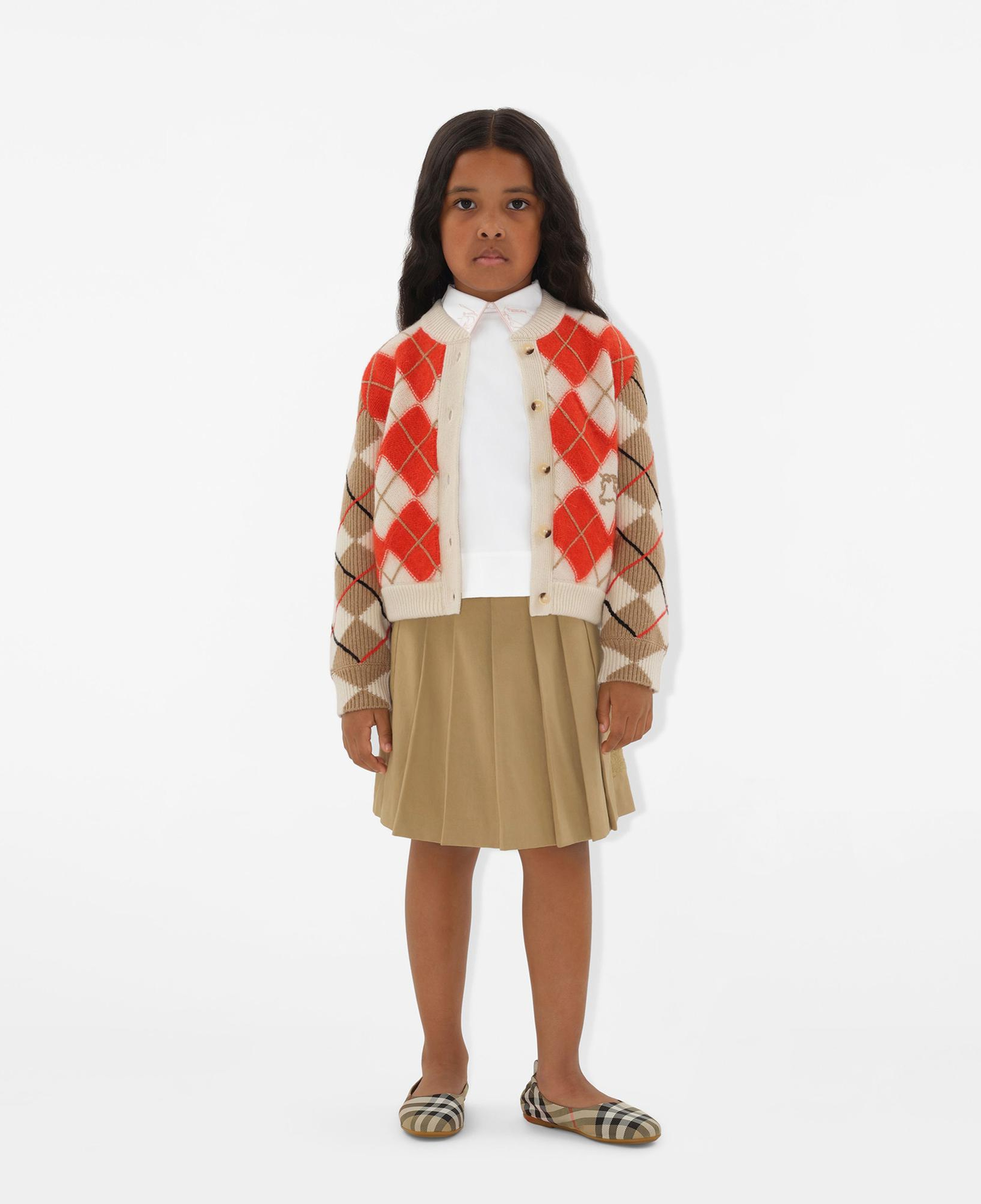 Burberry Ada Pleated Cotton Blend Çocuk Bej Etek