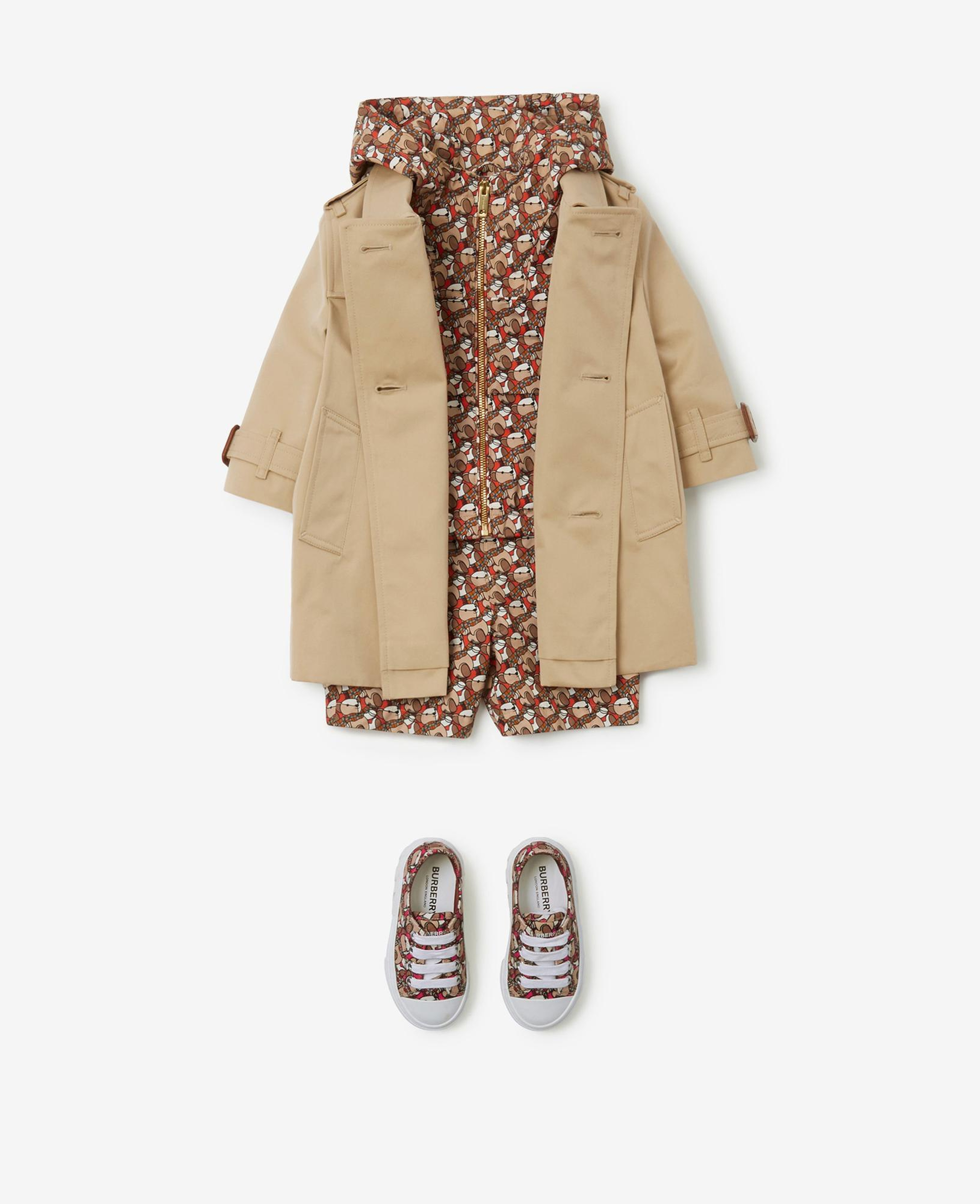 Burberry Gabardine Çocuk Bej Trençkot