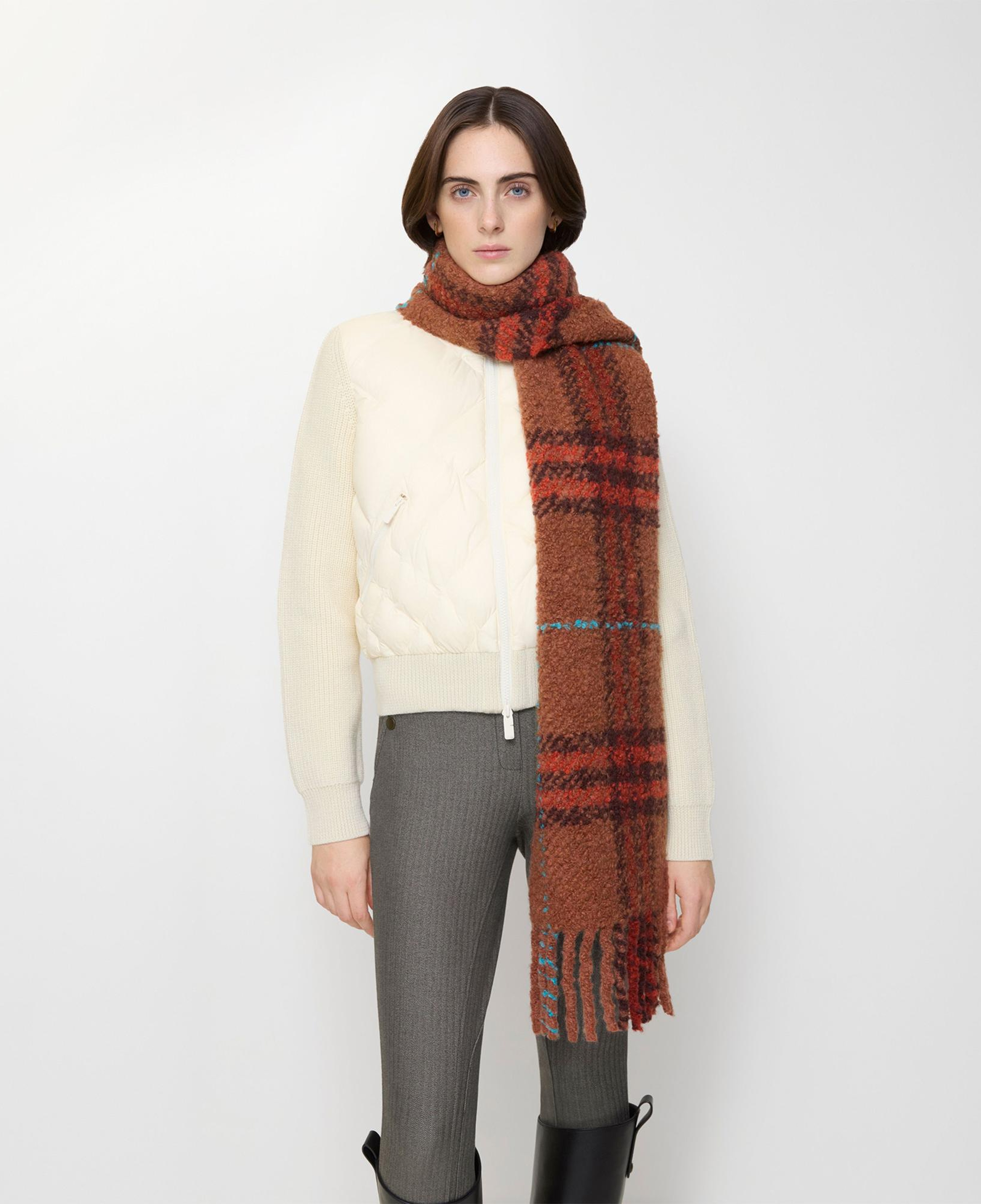 Burberry Check Boucle Kadın Turuncu Atkı