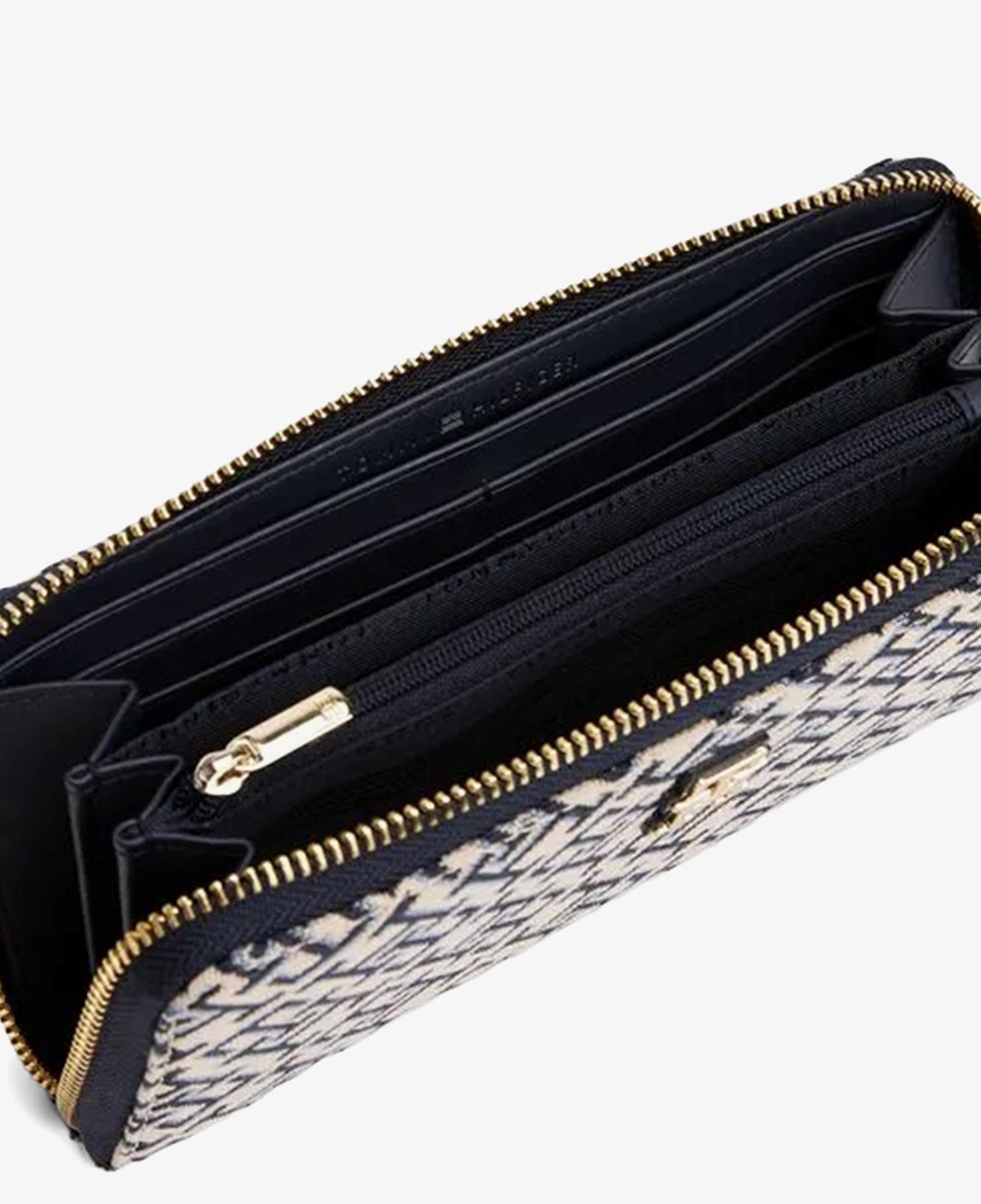 Tommy Hilfiger Jacquard Med Kadın Mavi Cüzdan