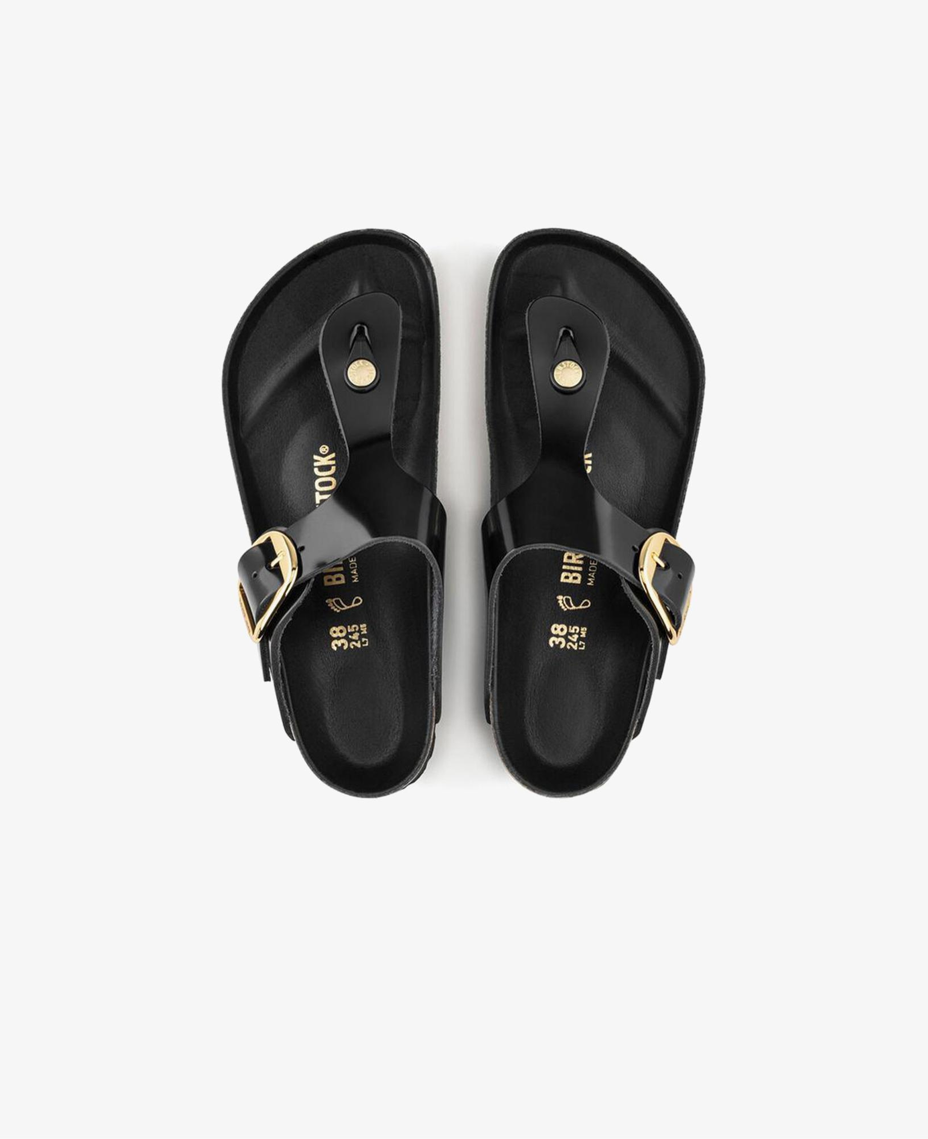 Birkenstock Gizeh Big Buckle Nl High Shine Kadın Siyah Terlik