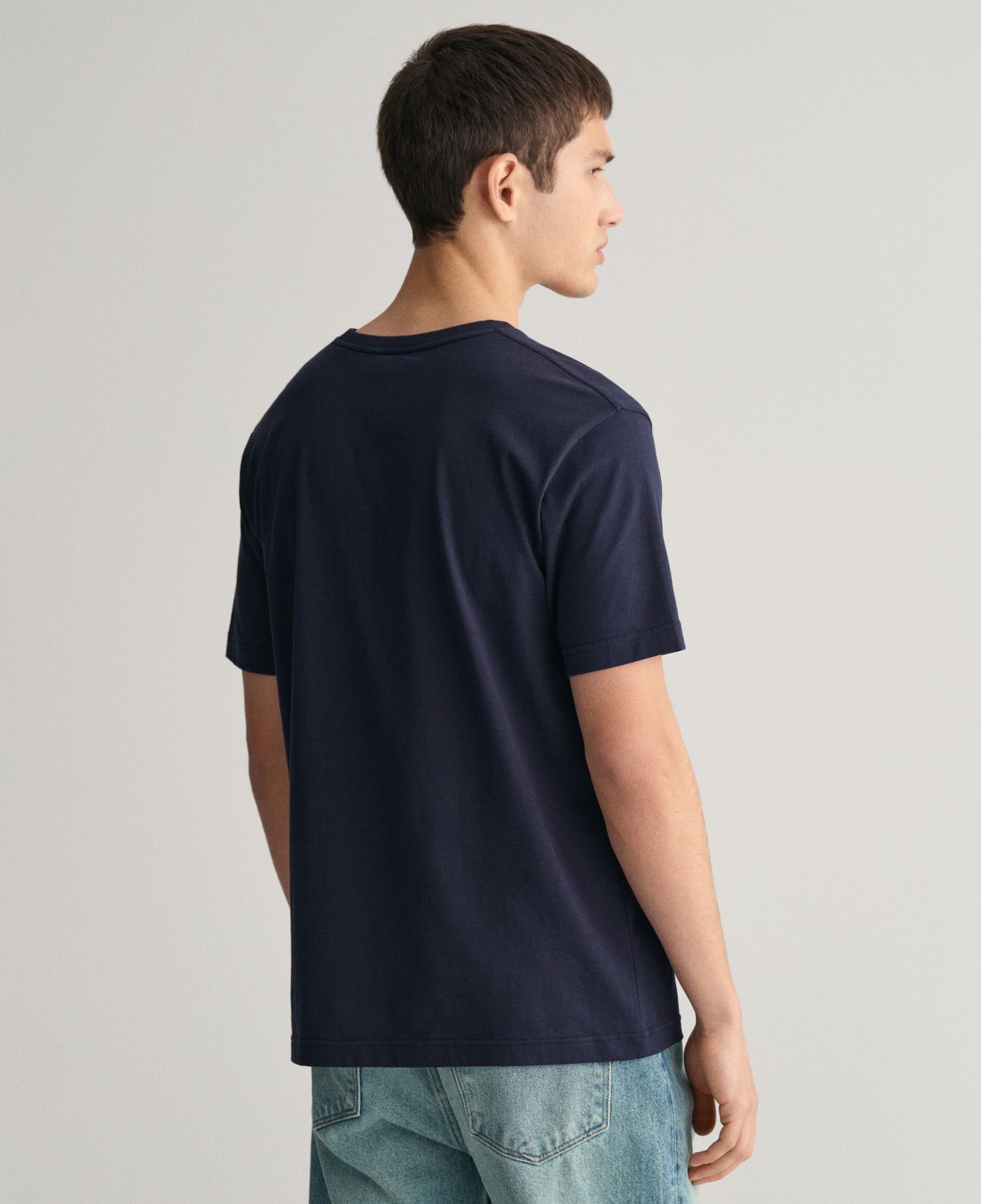 GANT Erkek Lacivert Regular Fit T-Shirt