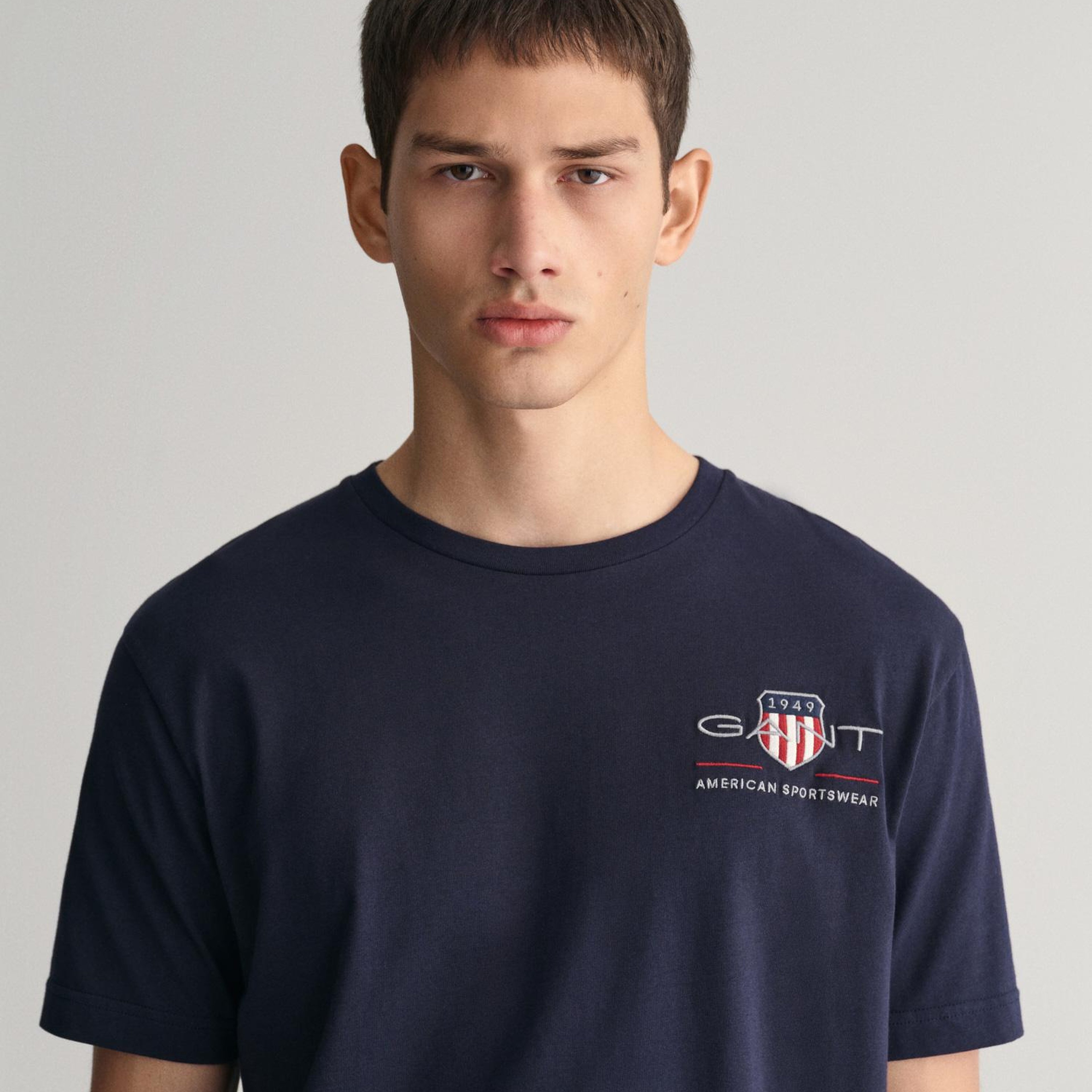 GANT Erkek Lacivert Regular Fit T-Shirt
