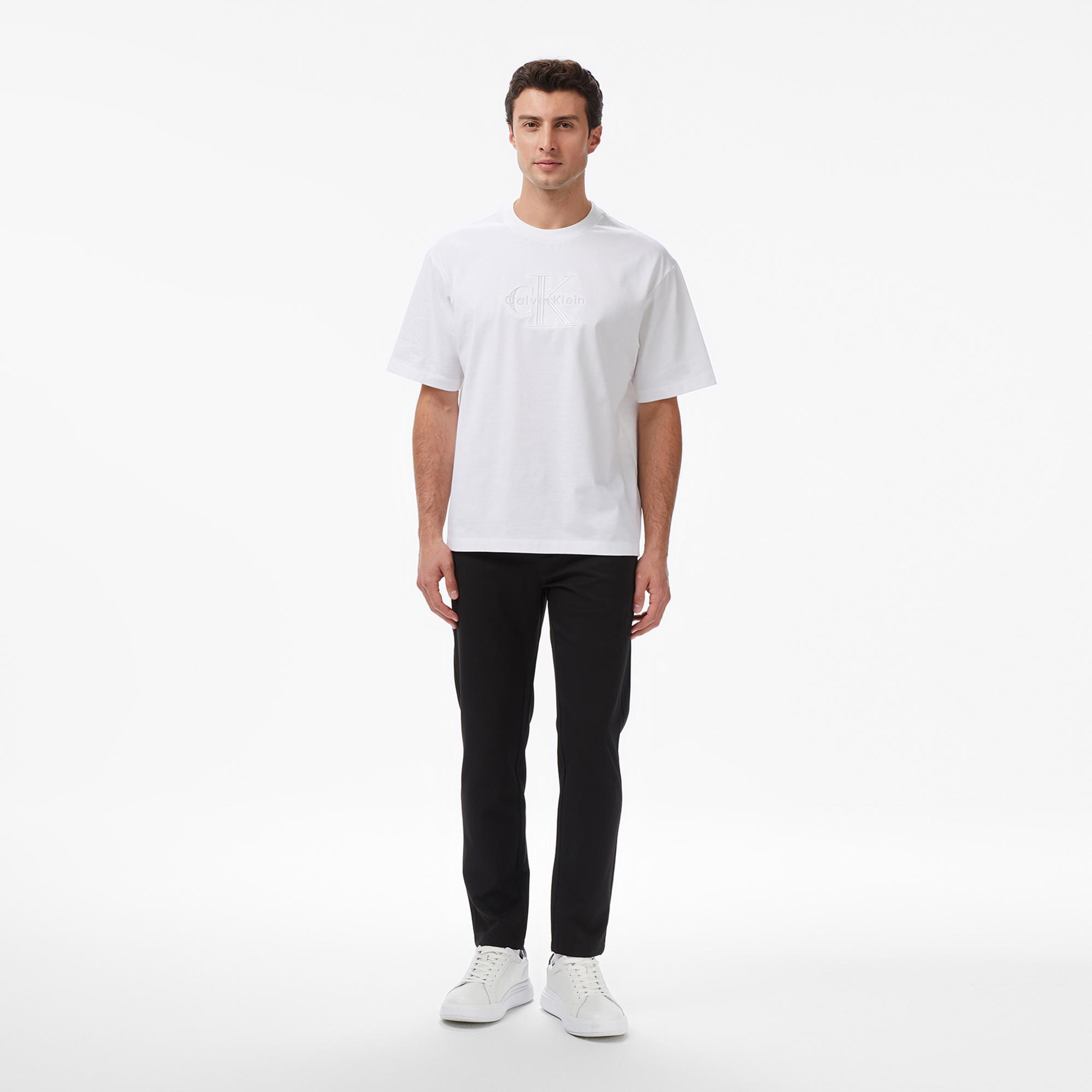 Calvin Klein Low Erkek Beyaz T-Shirt