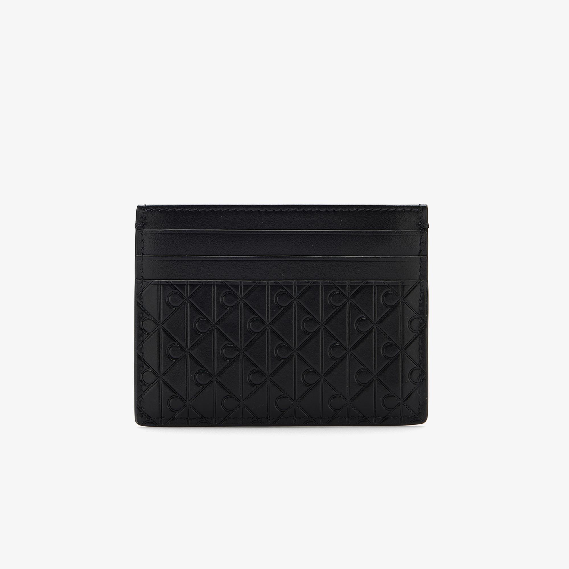 Calvin Klein Embossed Emblem Erkek Siyah Kartlık