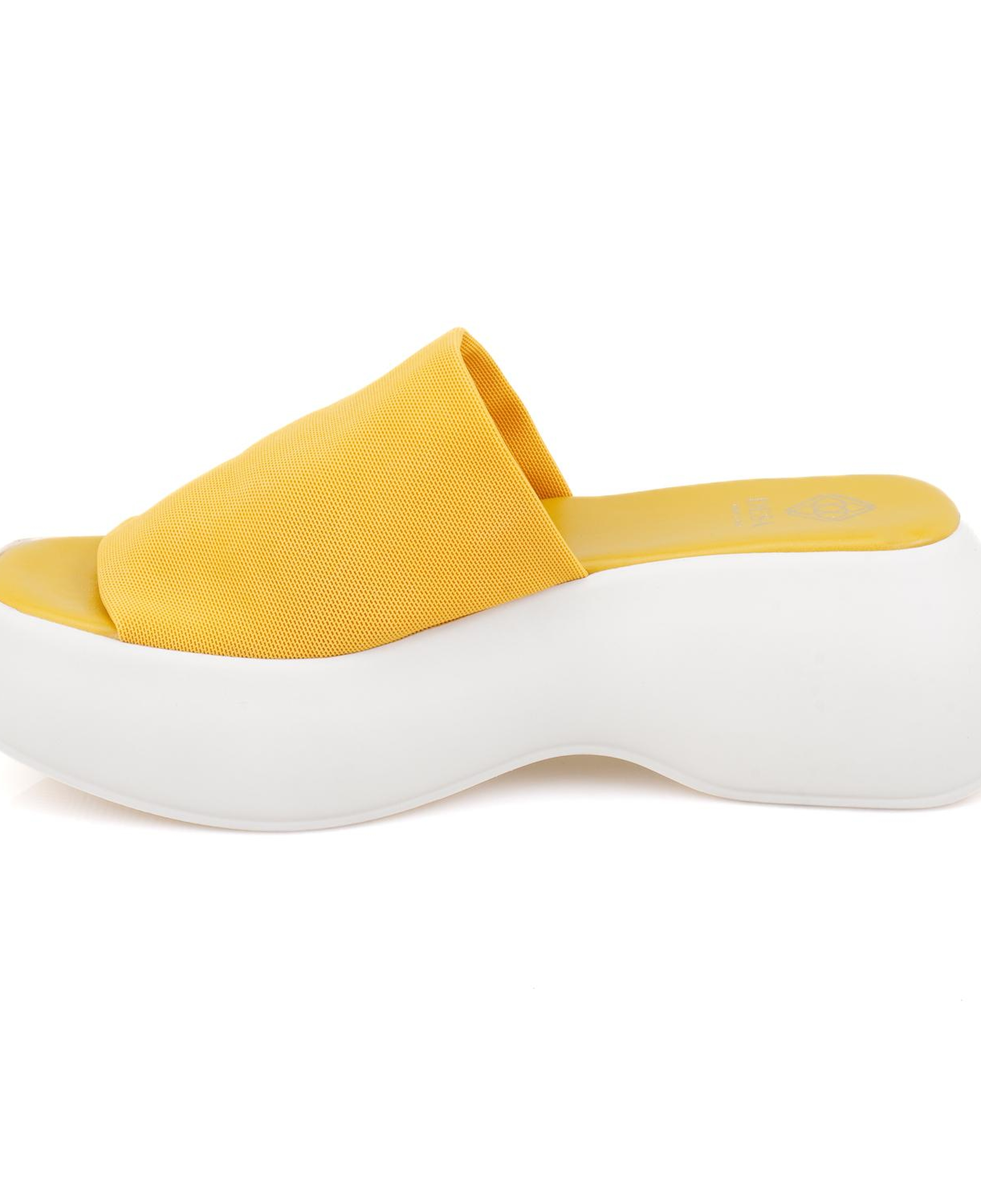 Kadın Sarı Platform Tabanlı Terlik