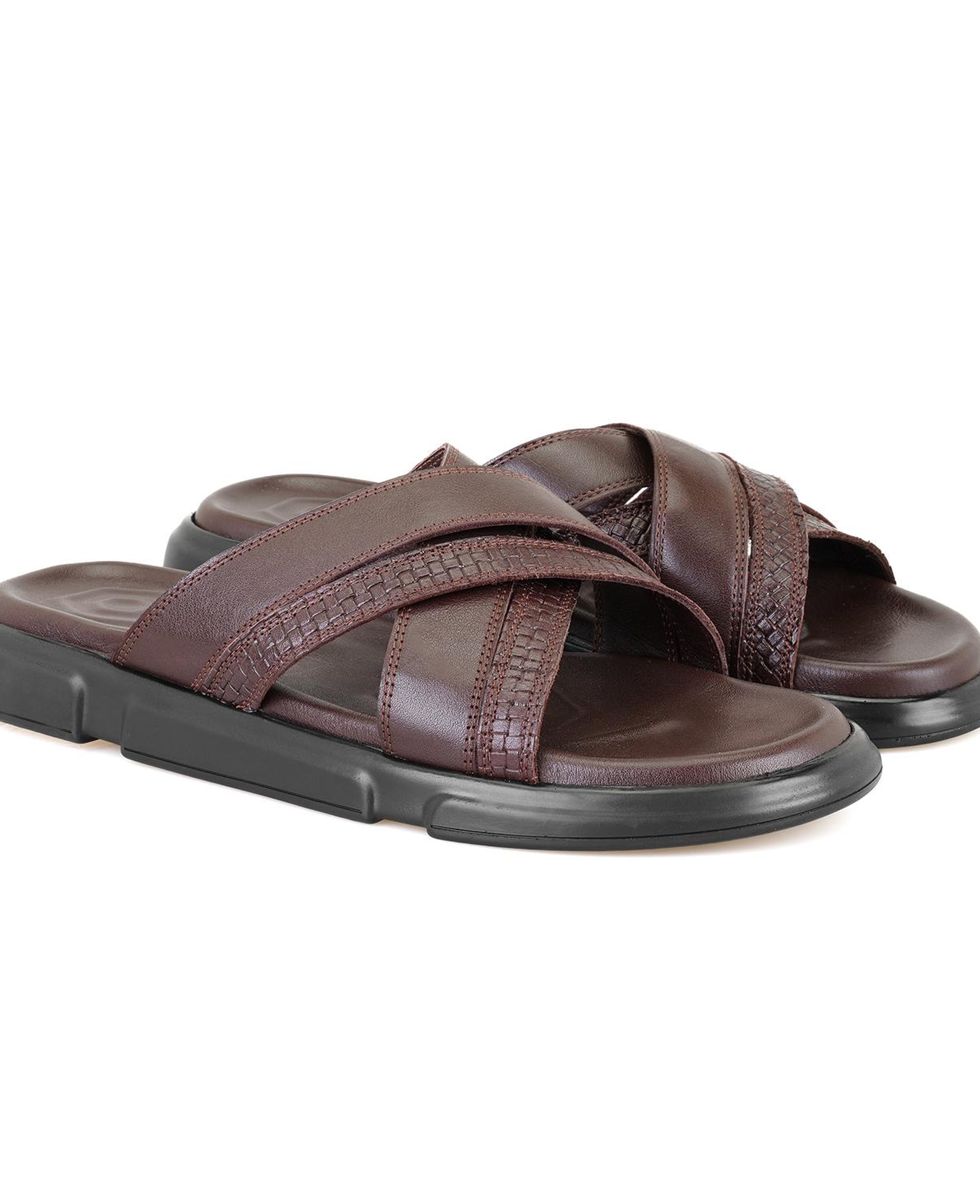 Samuel Kahve Erkek Deri Terlik