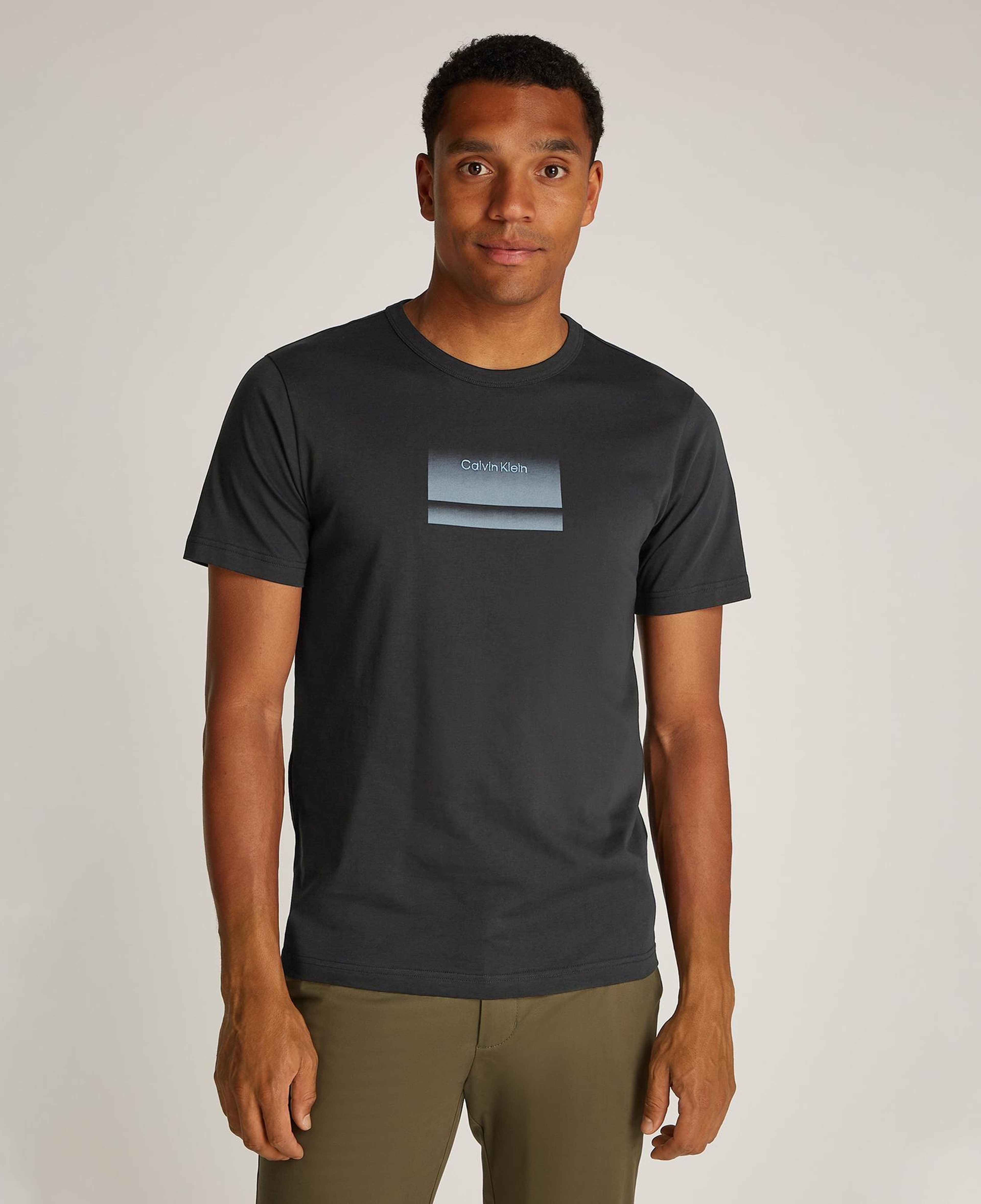 Calvin Klein Gradient Logo Erkek Siyah T-Shirt