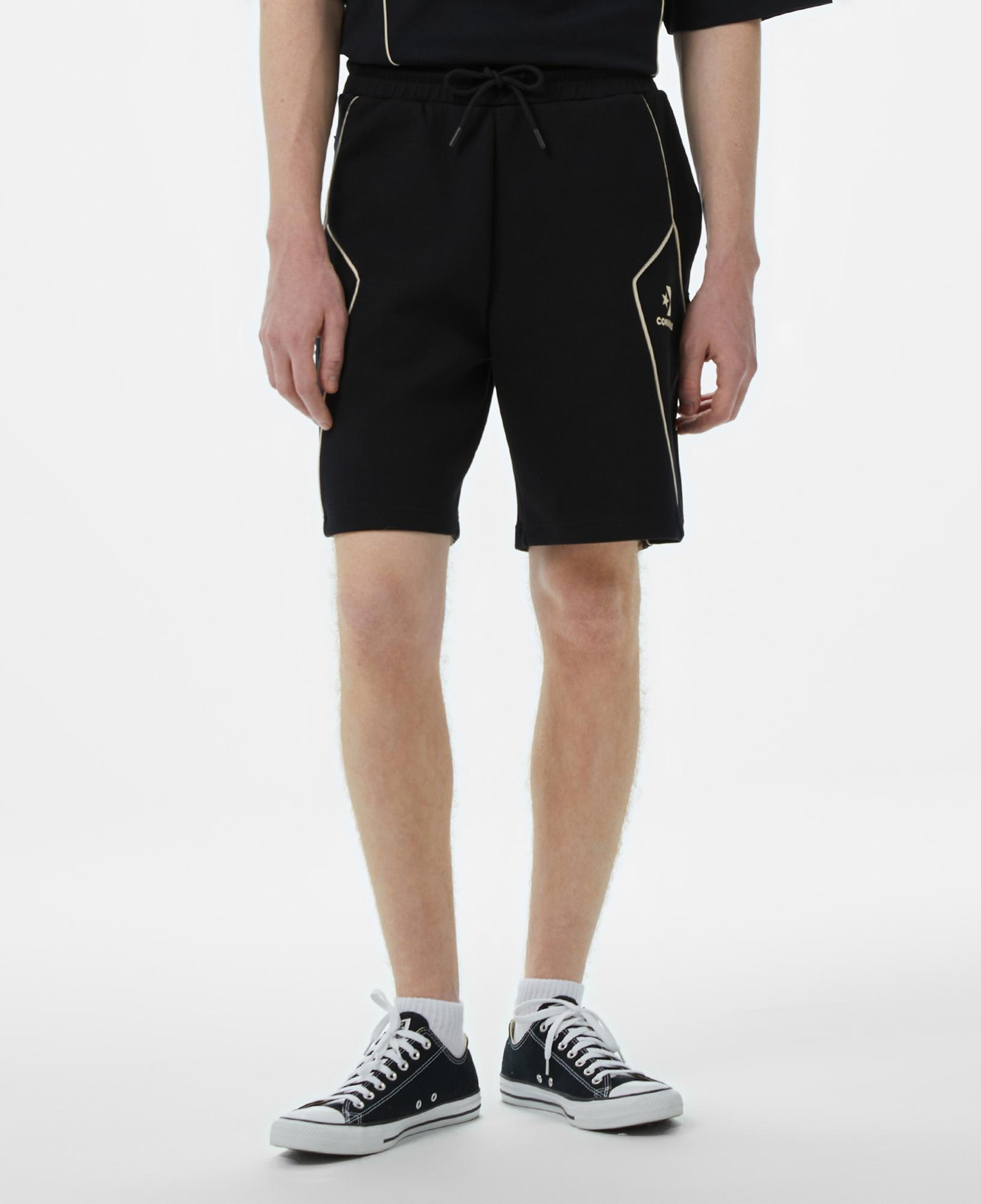 Converse Star Chevron Baskılı Erkek Oversize Fit Siyah Şort