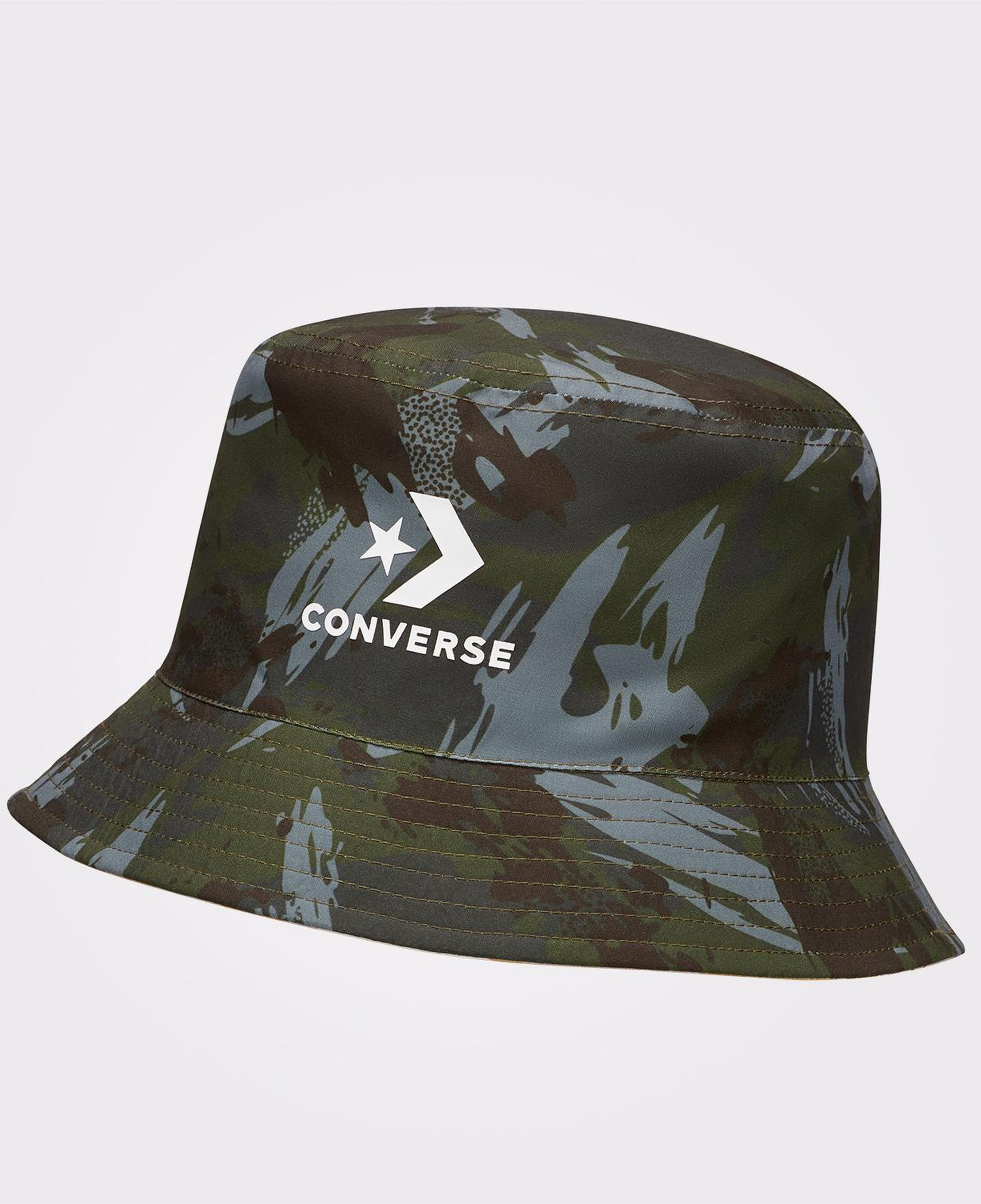 Converse Desenli Unisex Kahverengi Çift Taraflı Şapka