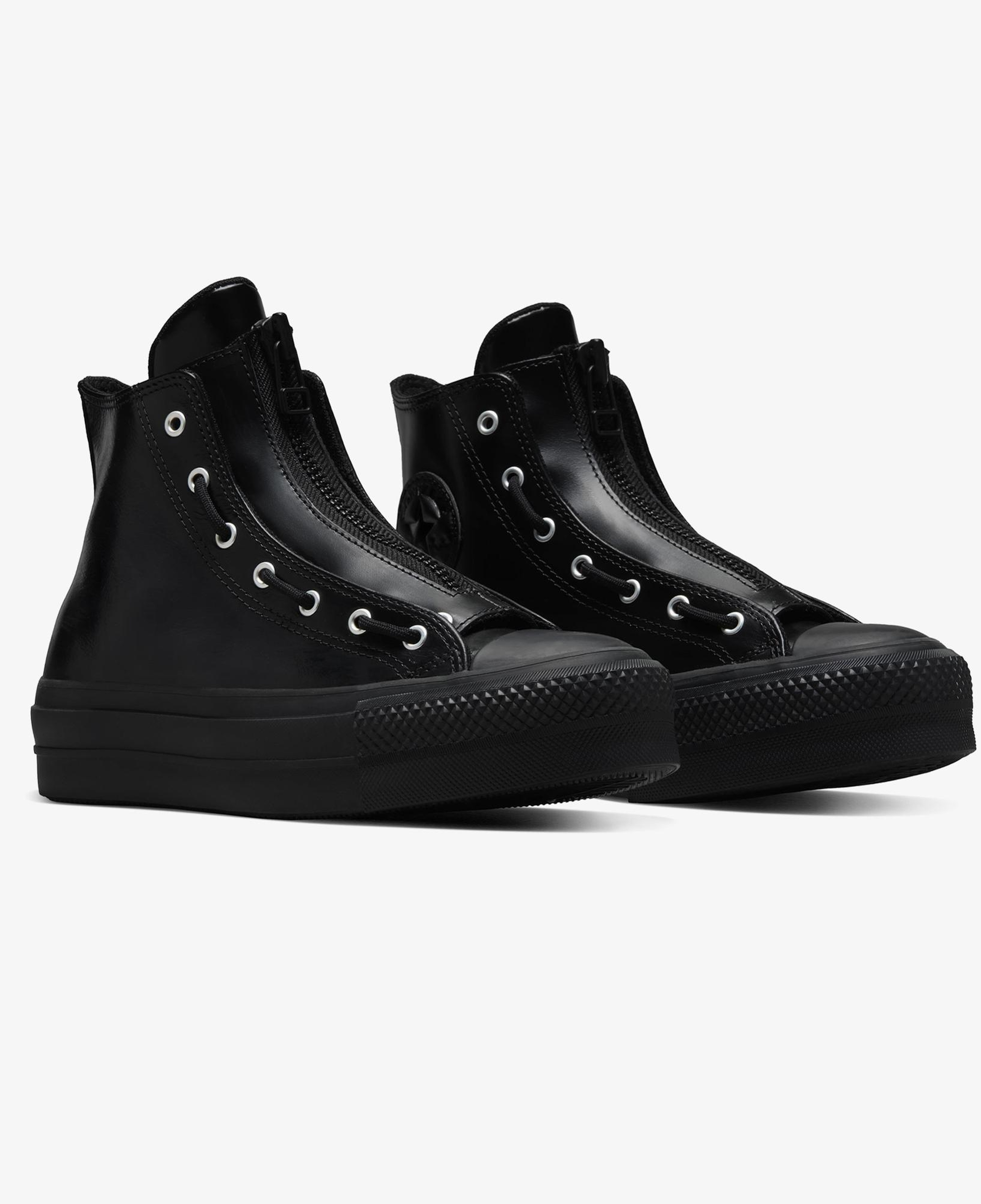 Converse Chuck Taylor All Star Lift Kadın Siyah Deri Bot