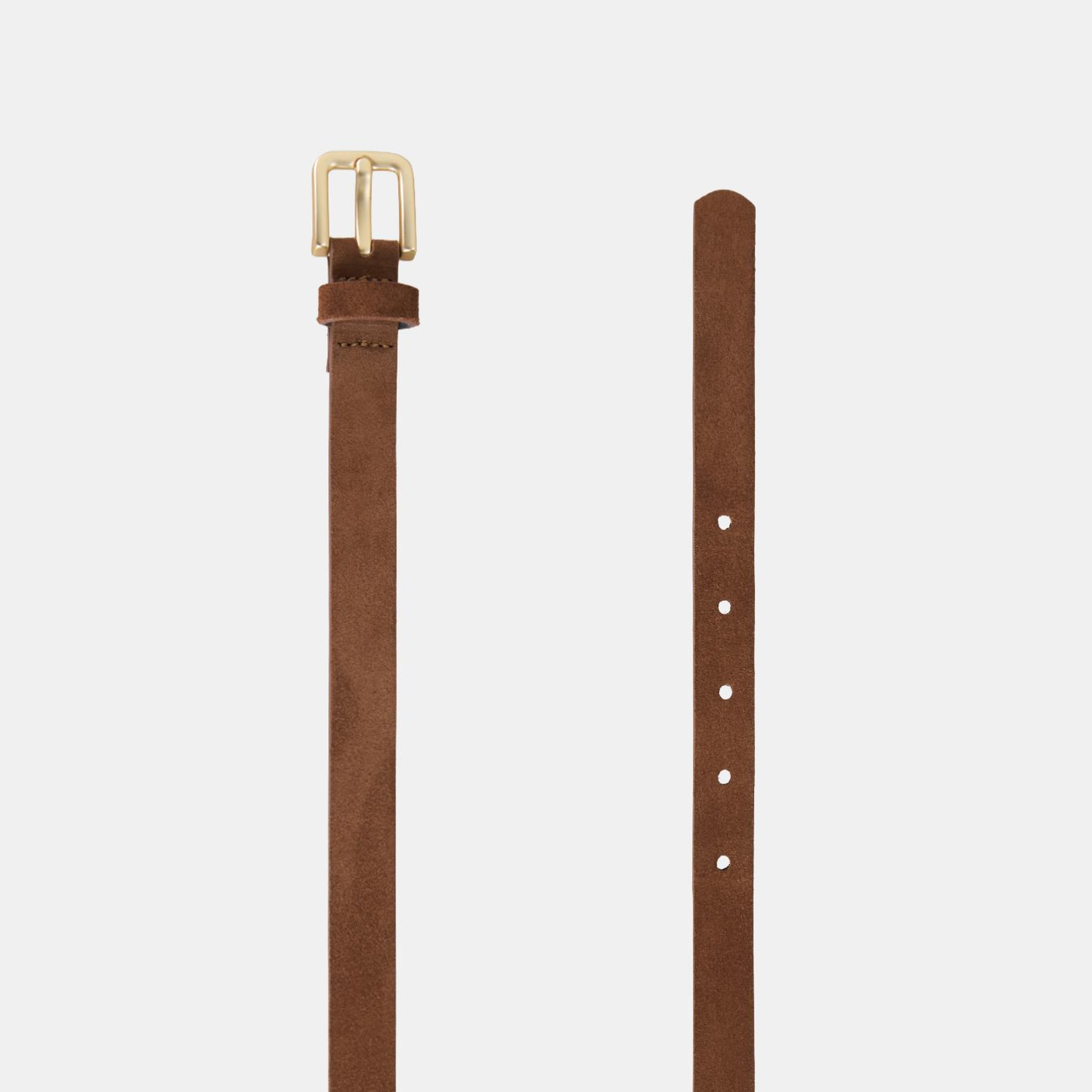 Kadın Taba Süet Deri Kemer