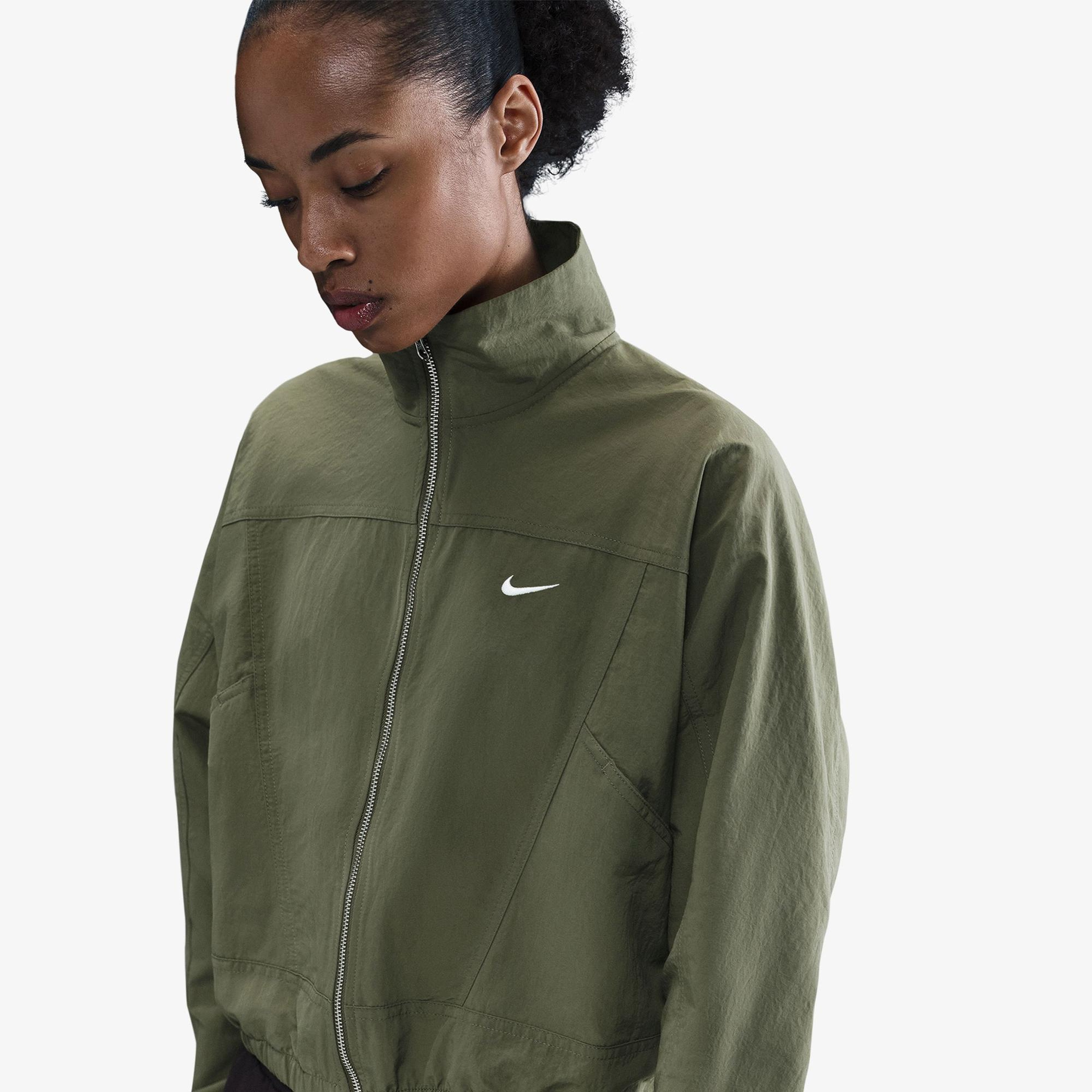 Nike Sportswear Everything Woven Kadın Yeşil Ceket