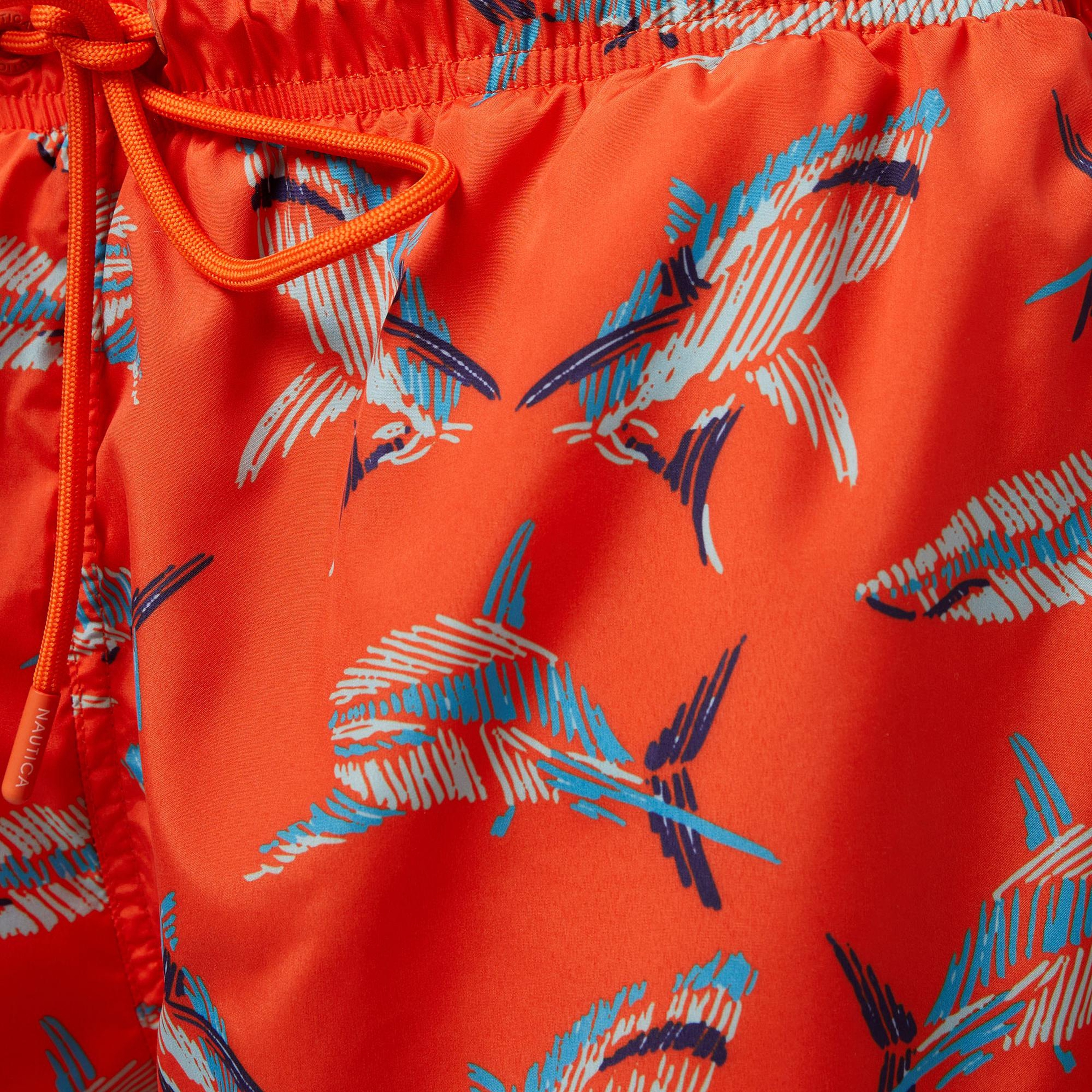 Nautica Erkek Turuncu Standart Fit Deniz Şortu