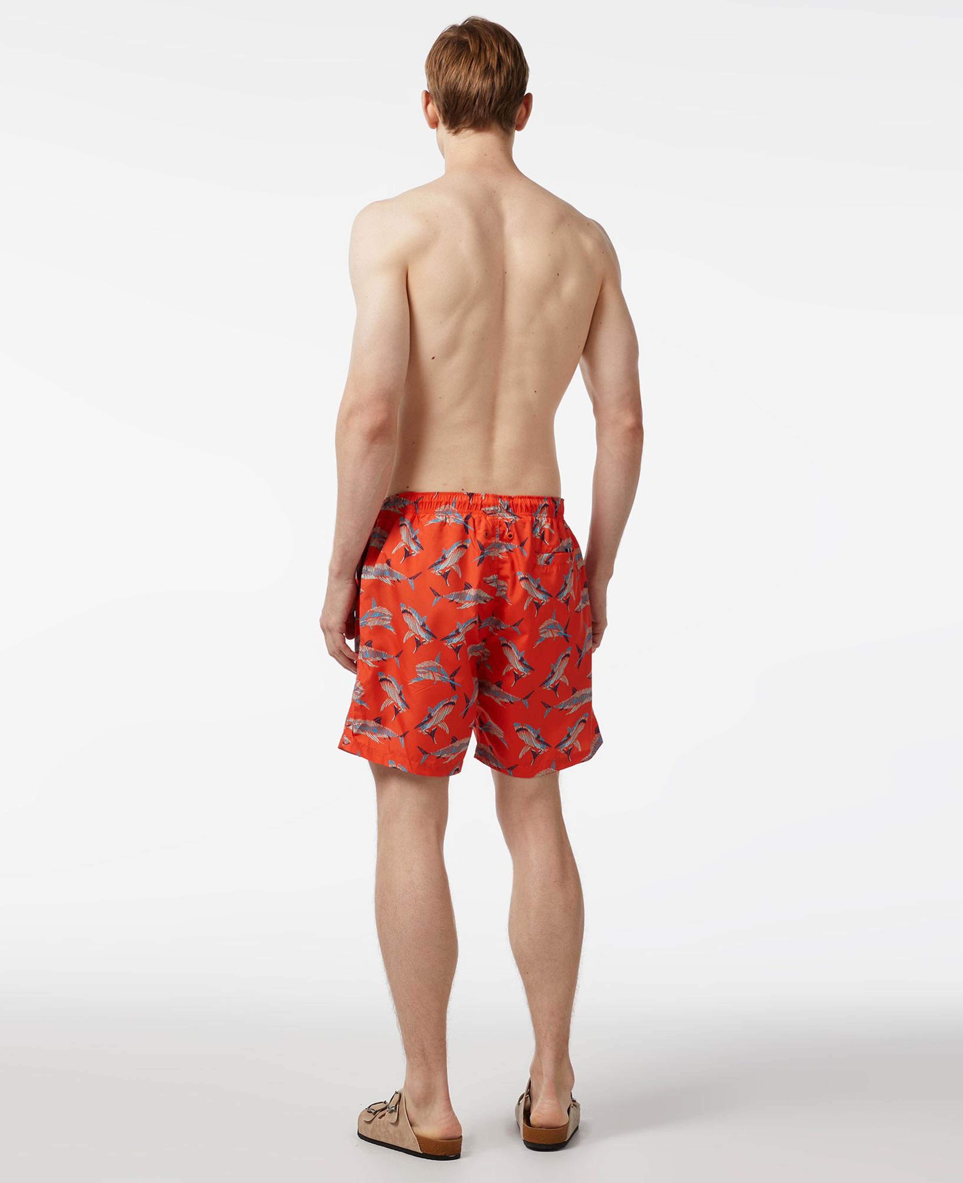 Nautica Erkek Turuncu Standart Fit Deniz Şortu