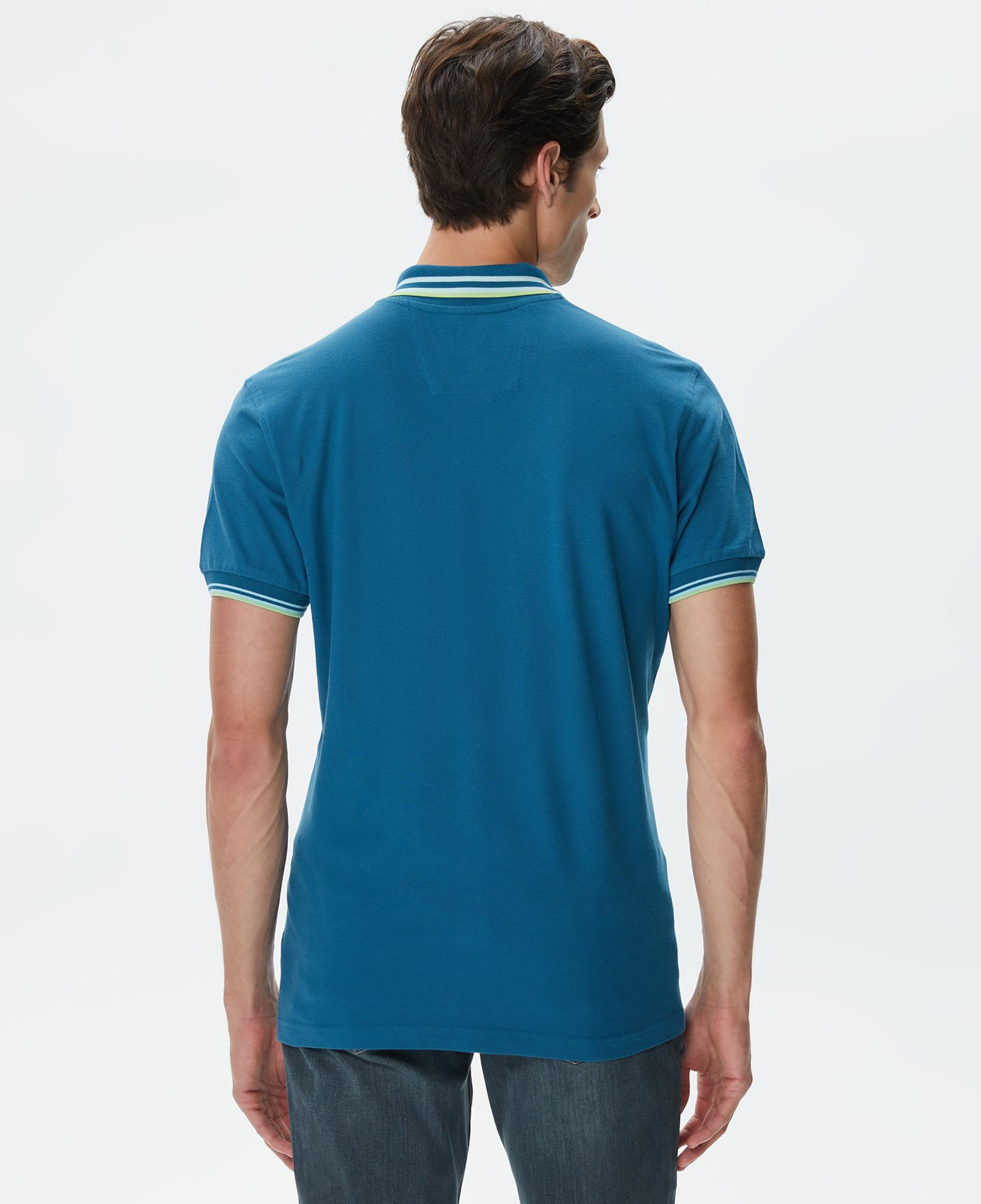 Nautica Erkek Mavi Classic Fit Kısa Kollu Polo