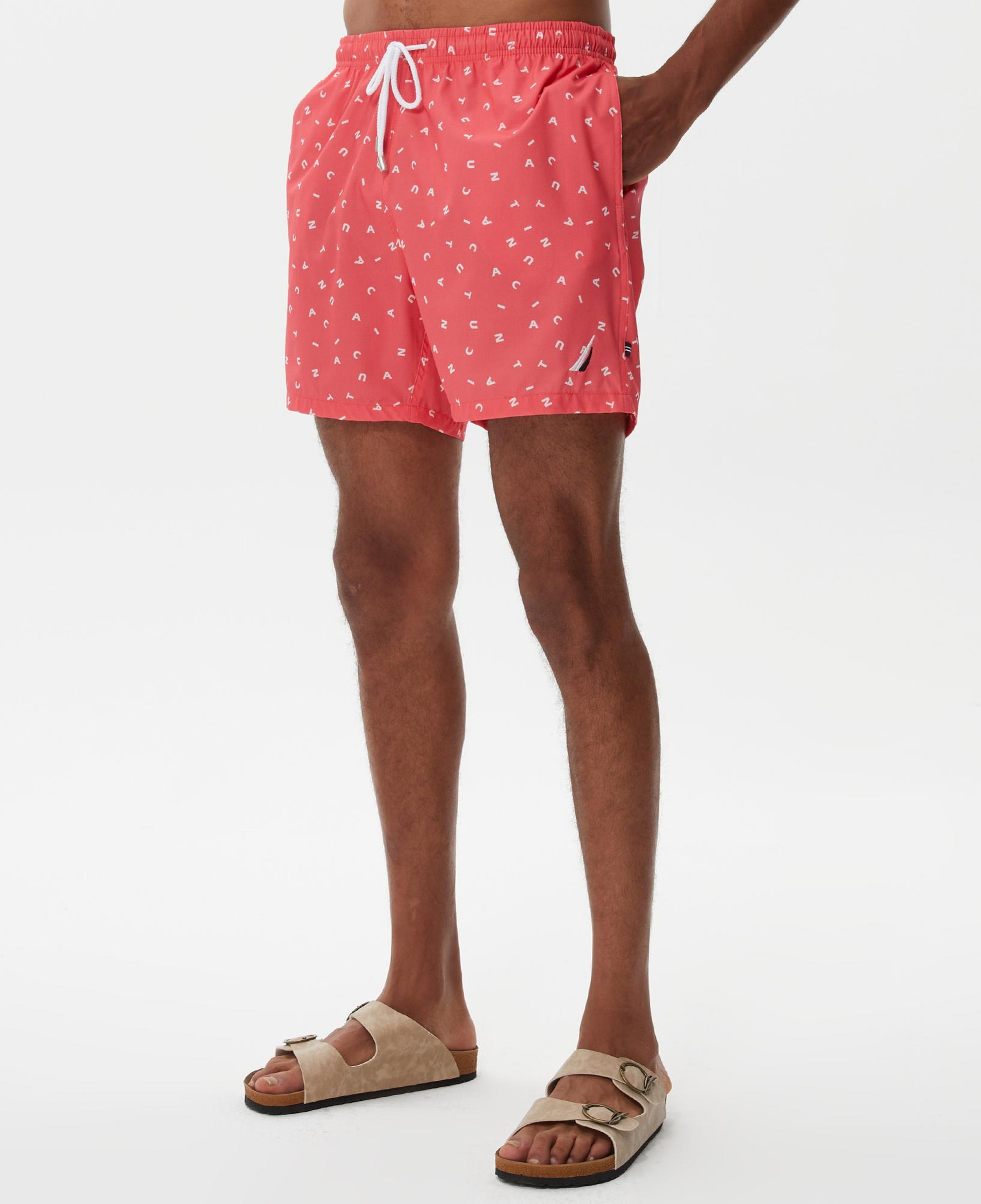 Nautica Erkek Pembe Baskılı Deniz Şortu