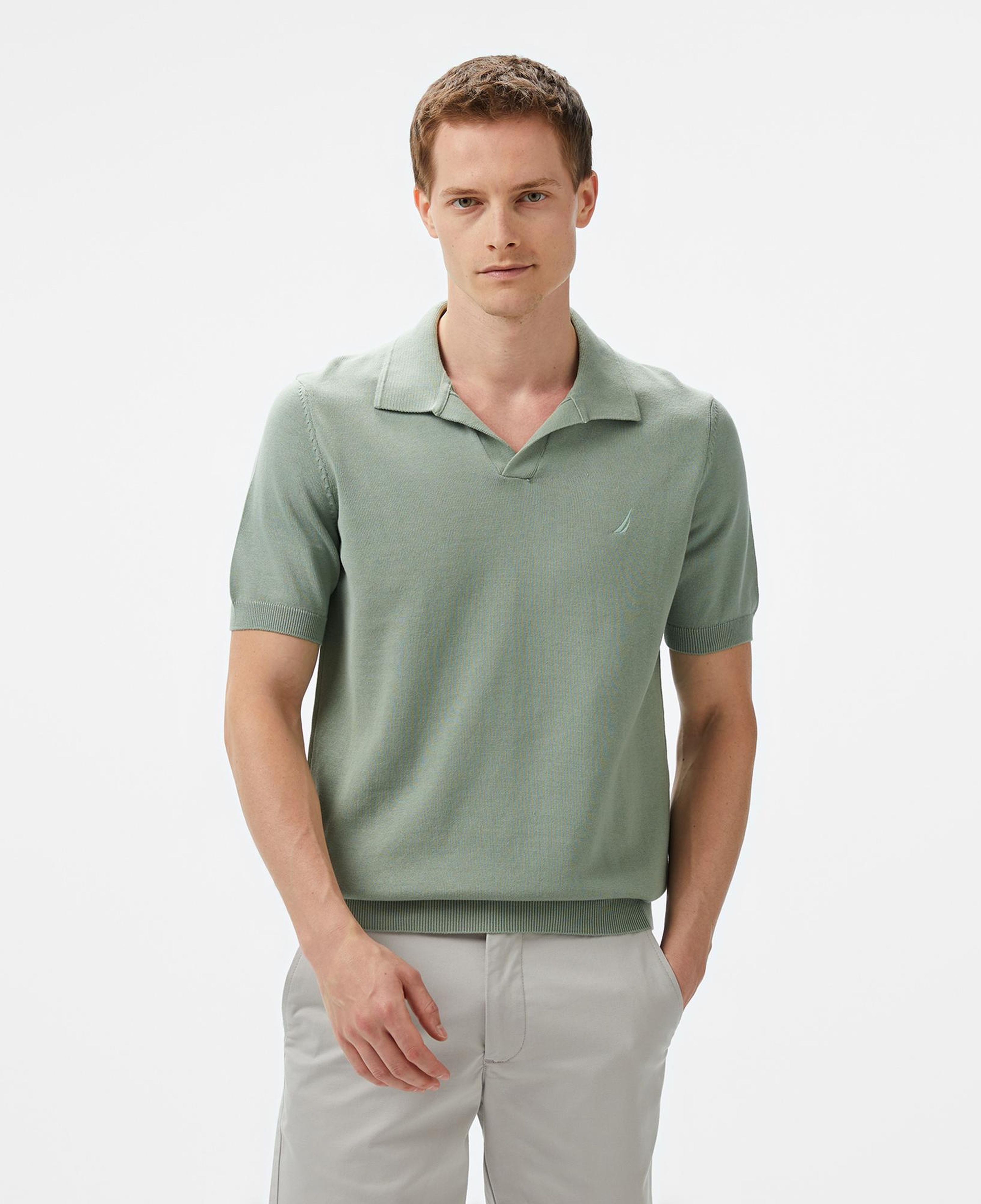 Nautica Erkek Yeşil Classic Fit Triko