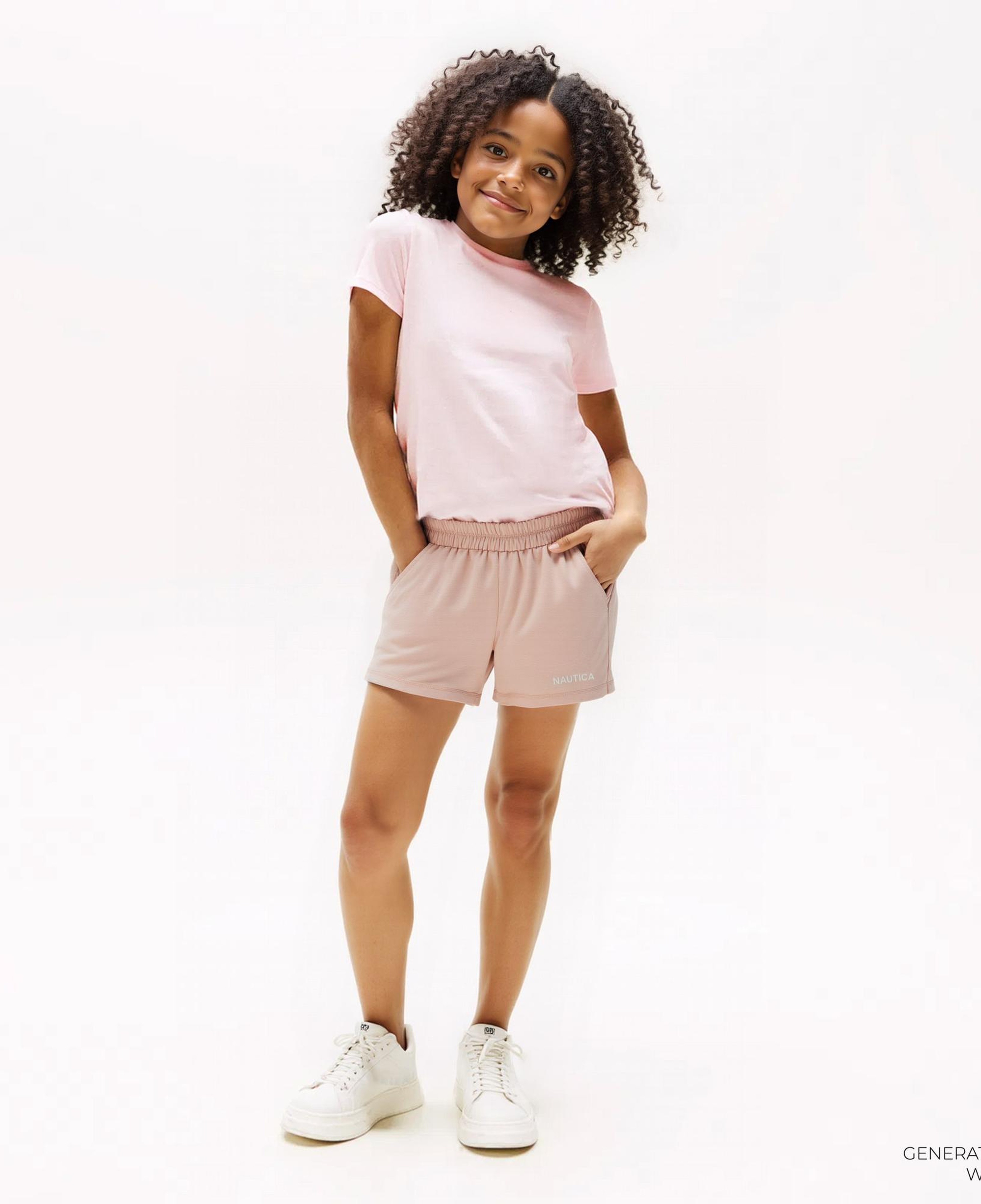 Nautica Kız Çocuk Pembe Standart Fit Şort