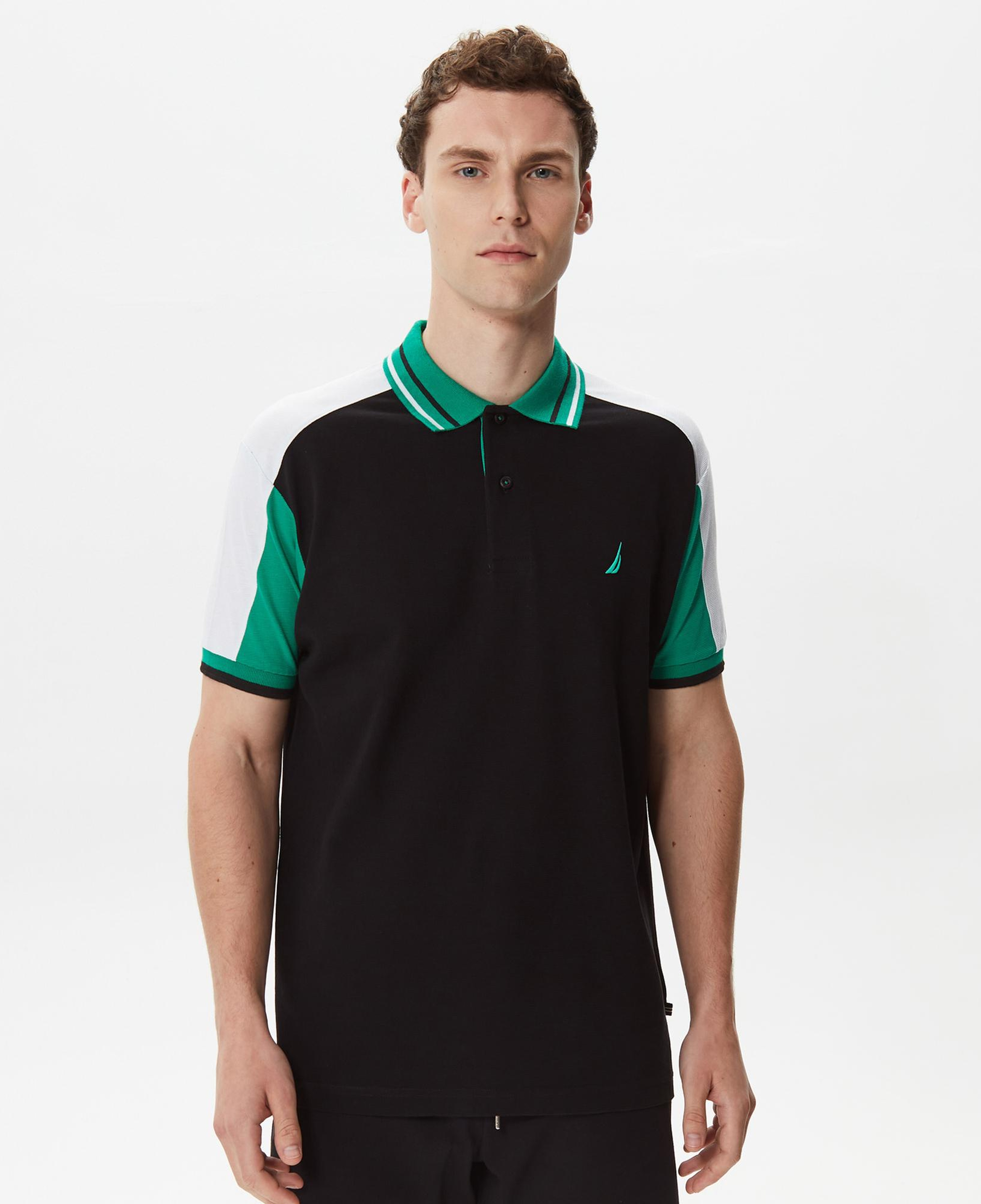 Nautica Erkek Siyah Classic Fit Kısa Kollu Polo