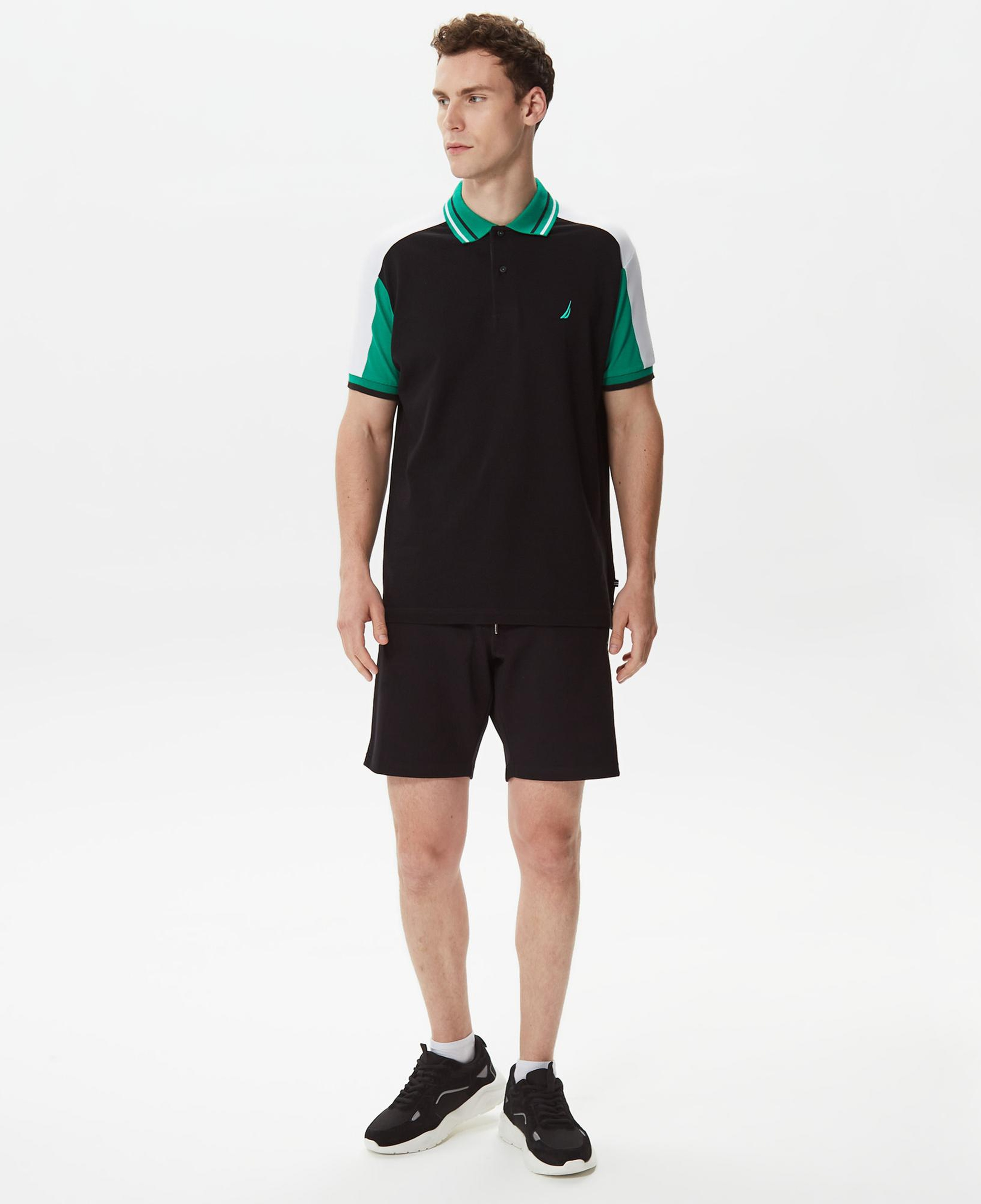Nautica Erkek Siyah Classic Fit Kısa Kollu Polo