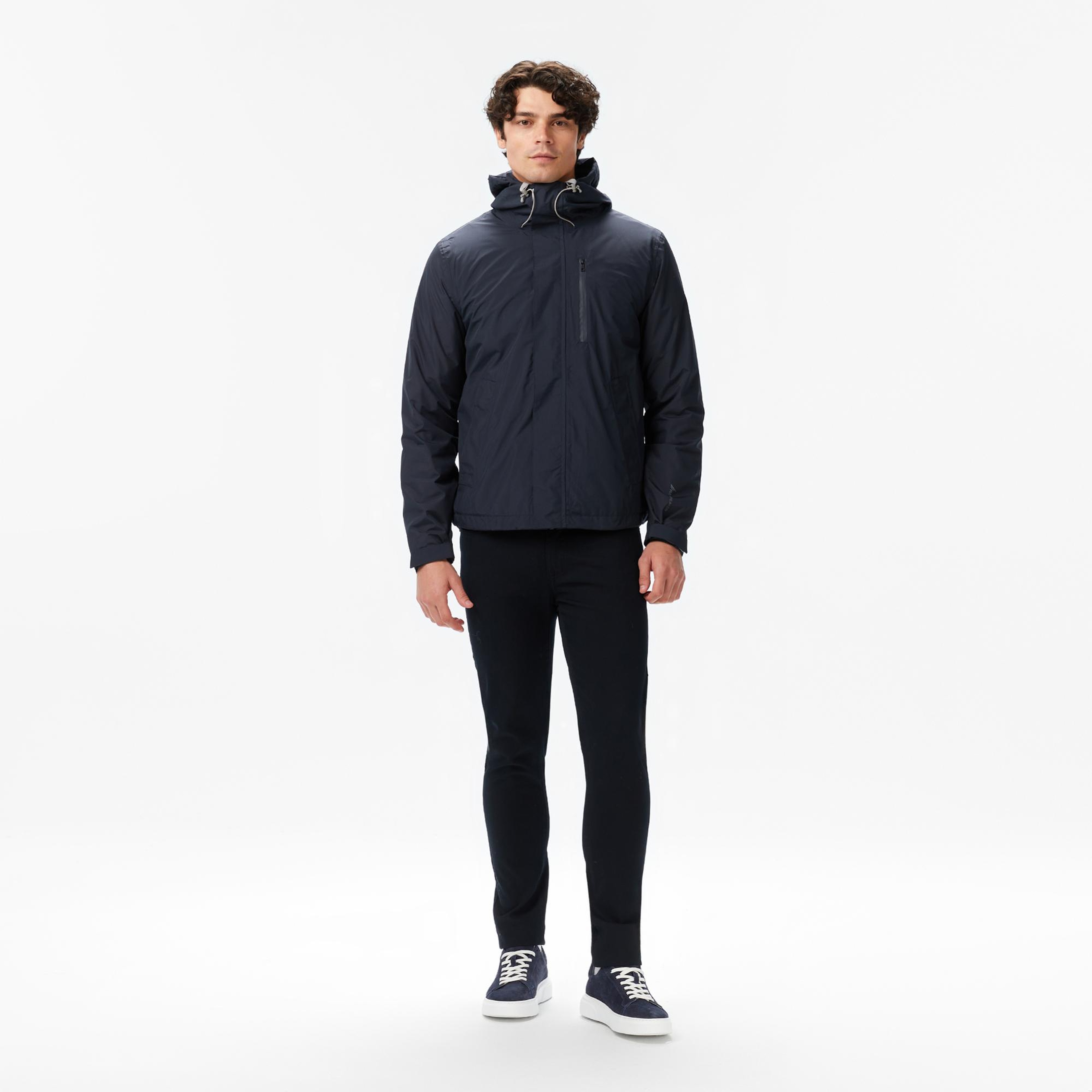 Nautica Erkek Siyah Regular Fit Rain Breaker Yağmurluk