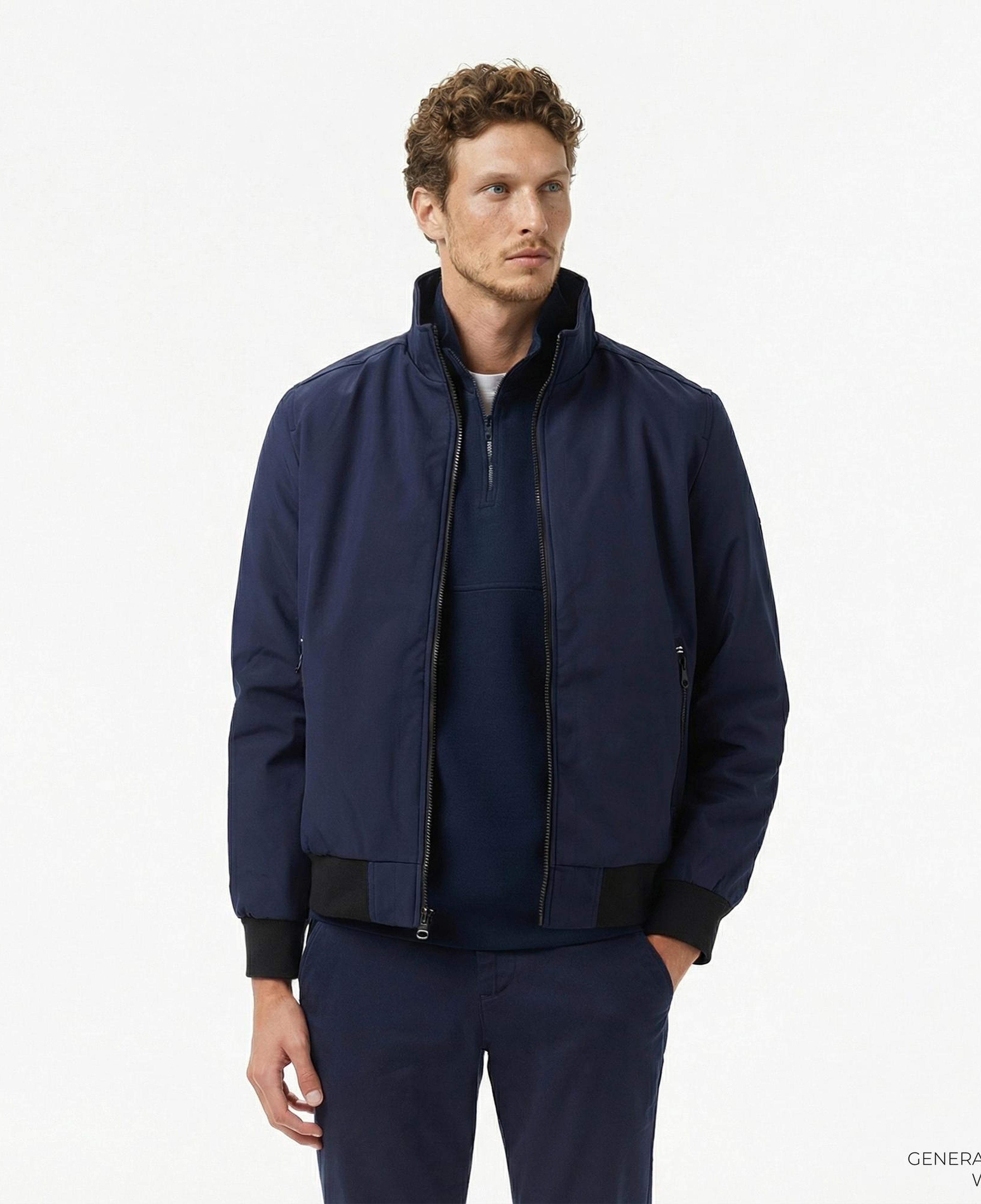Nautica Erkek Lacivert Regular Fit Mont