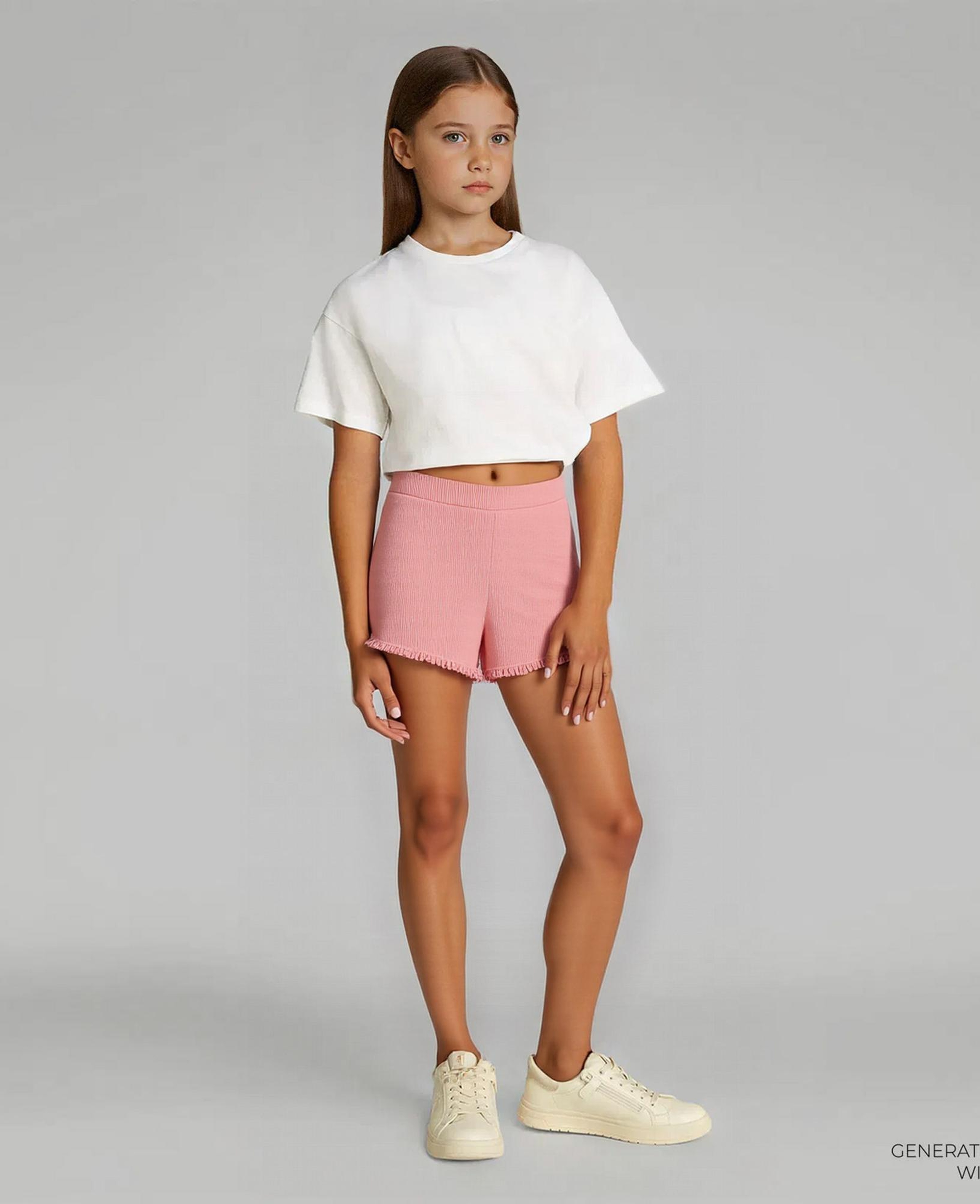 Nautica Kız Çocuk Pembe Standart Fit Şort