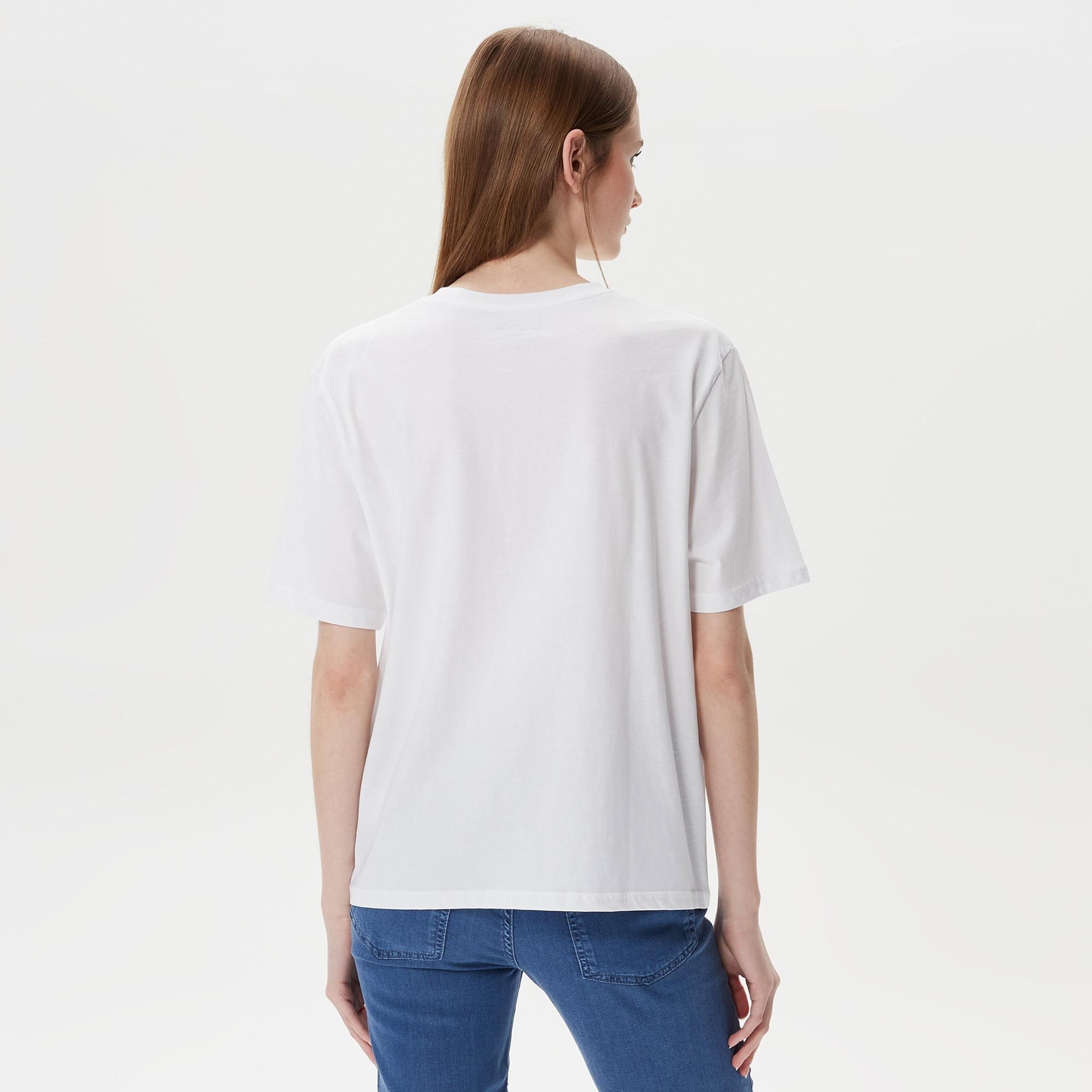 Nautica Kadın Beyaz T-Shirt