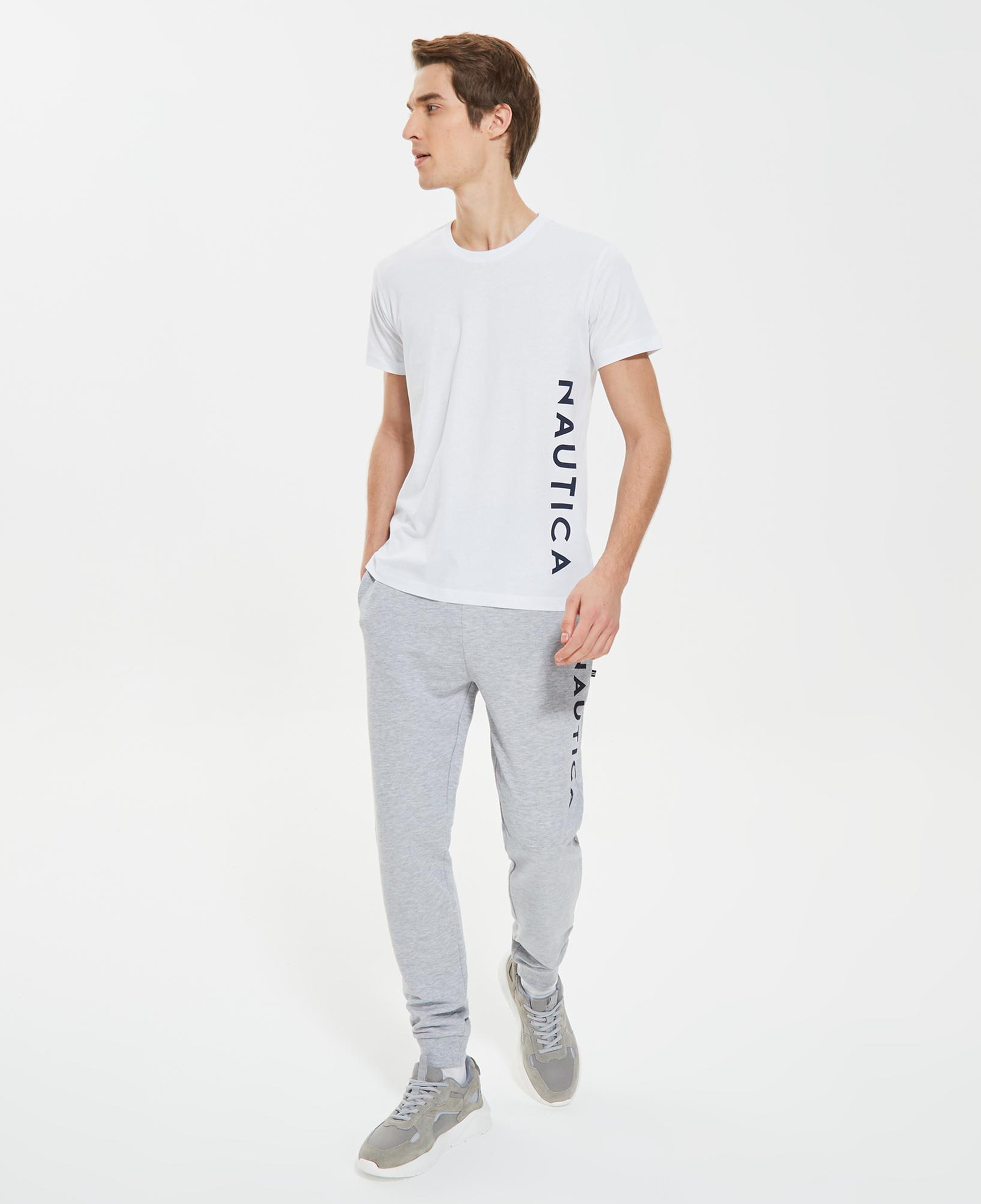 Nautica Erkek Beyaz Standart Fit T-Shirt