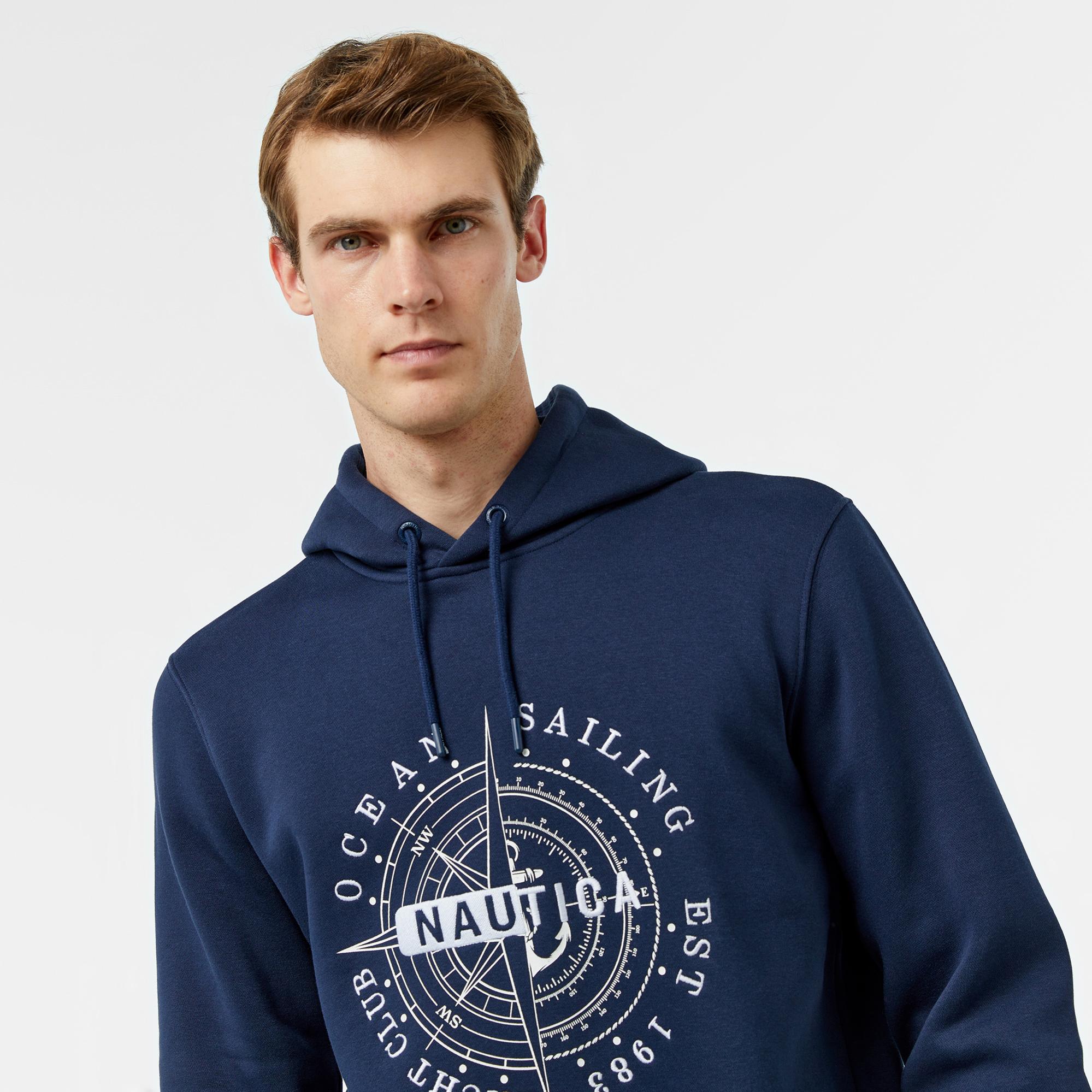 Nautica Erkek Lacivert Regular Fit Sweatshirt