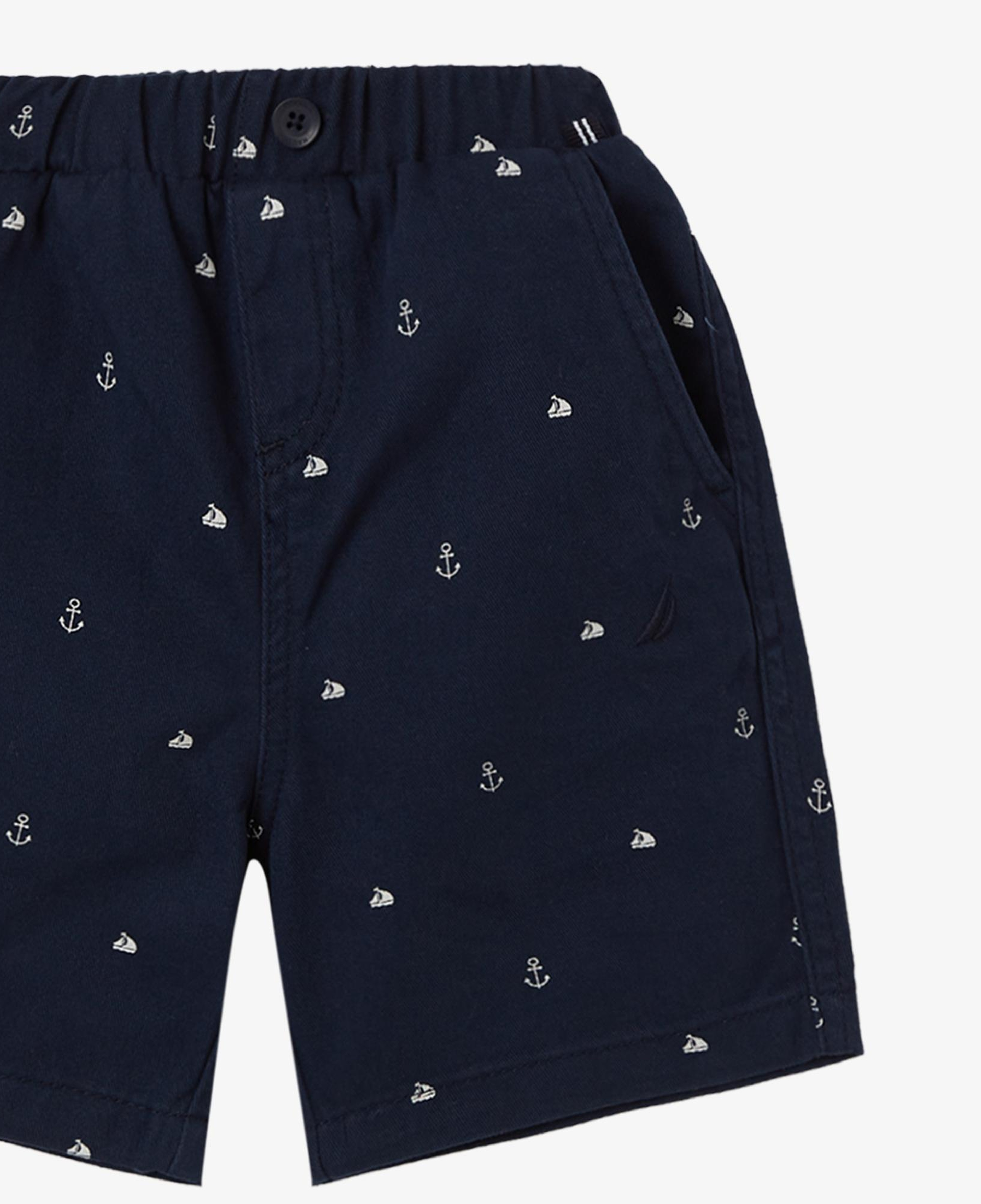 Nautica Erkek Çocuk Lacivert Standart Fit Desenli Şort