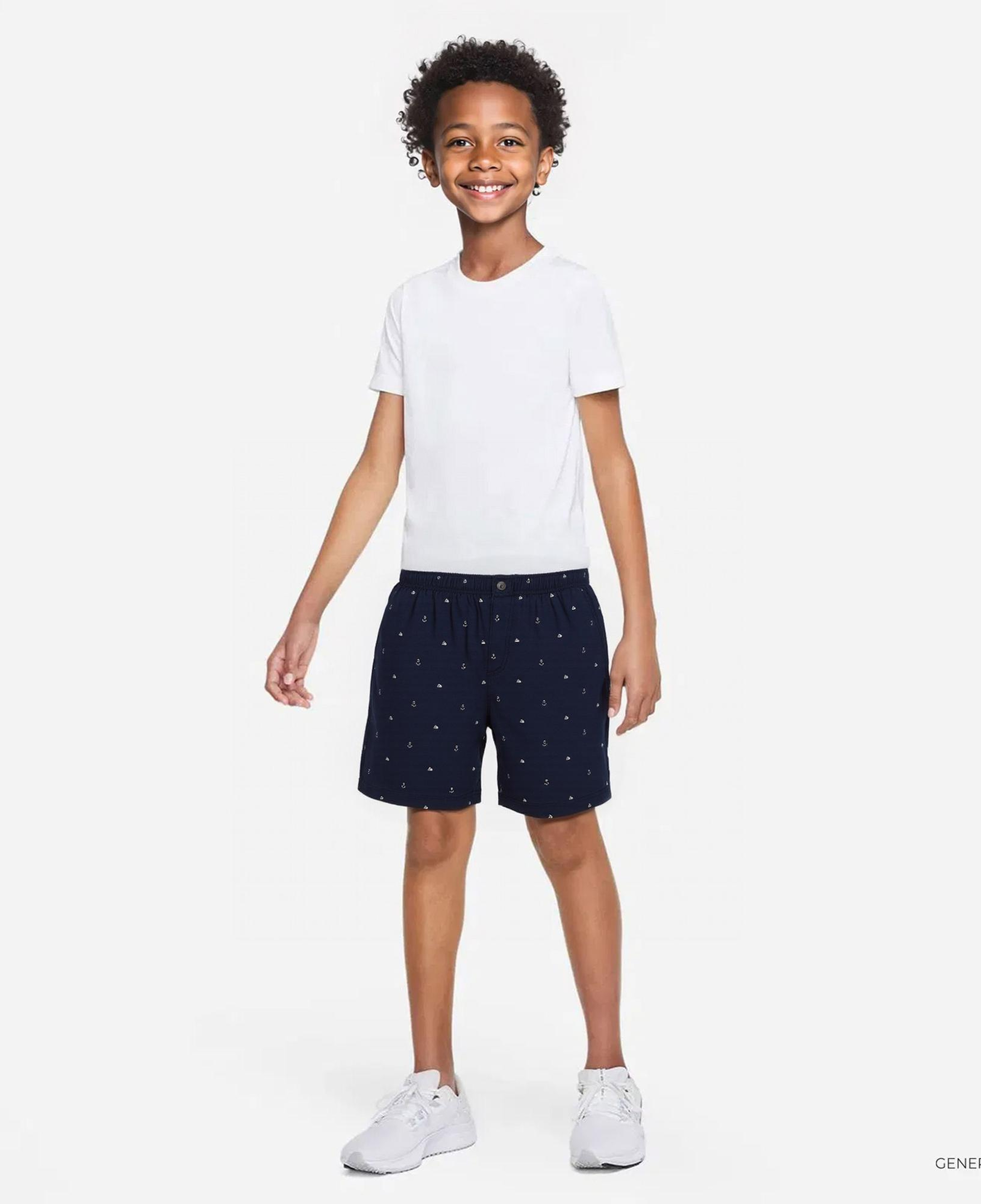 Nautica Erkek Çocuk Lacivert Standart Fit Desenli Şort