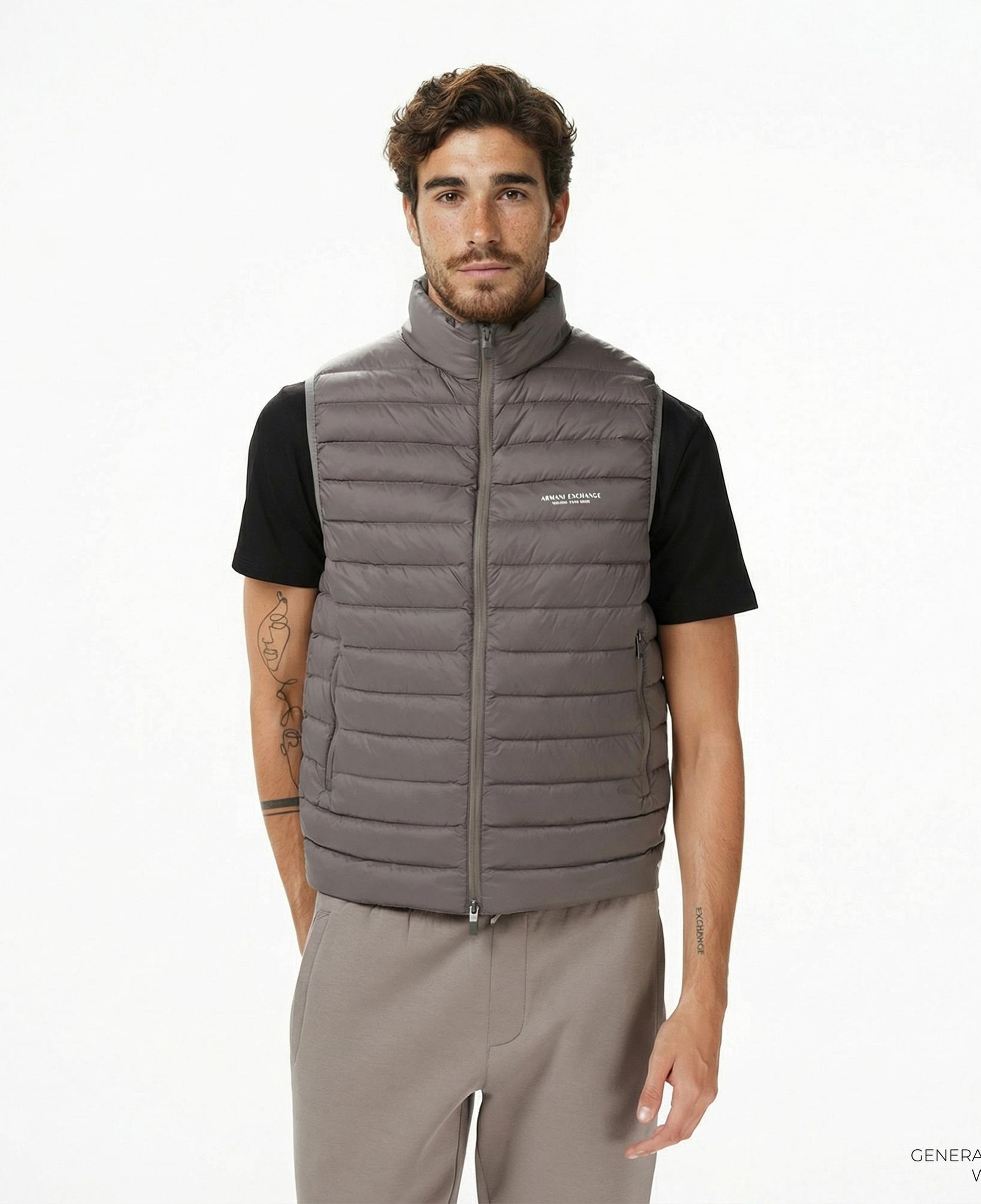 Armani Exchange Erkek Gri Yelek