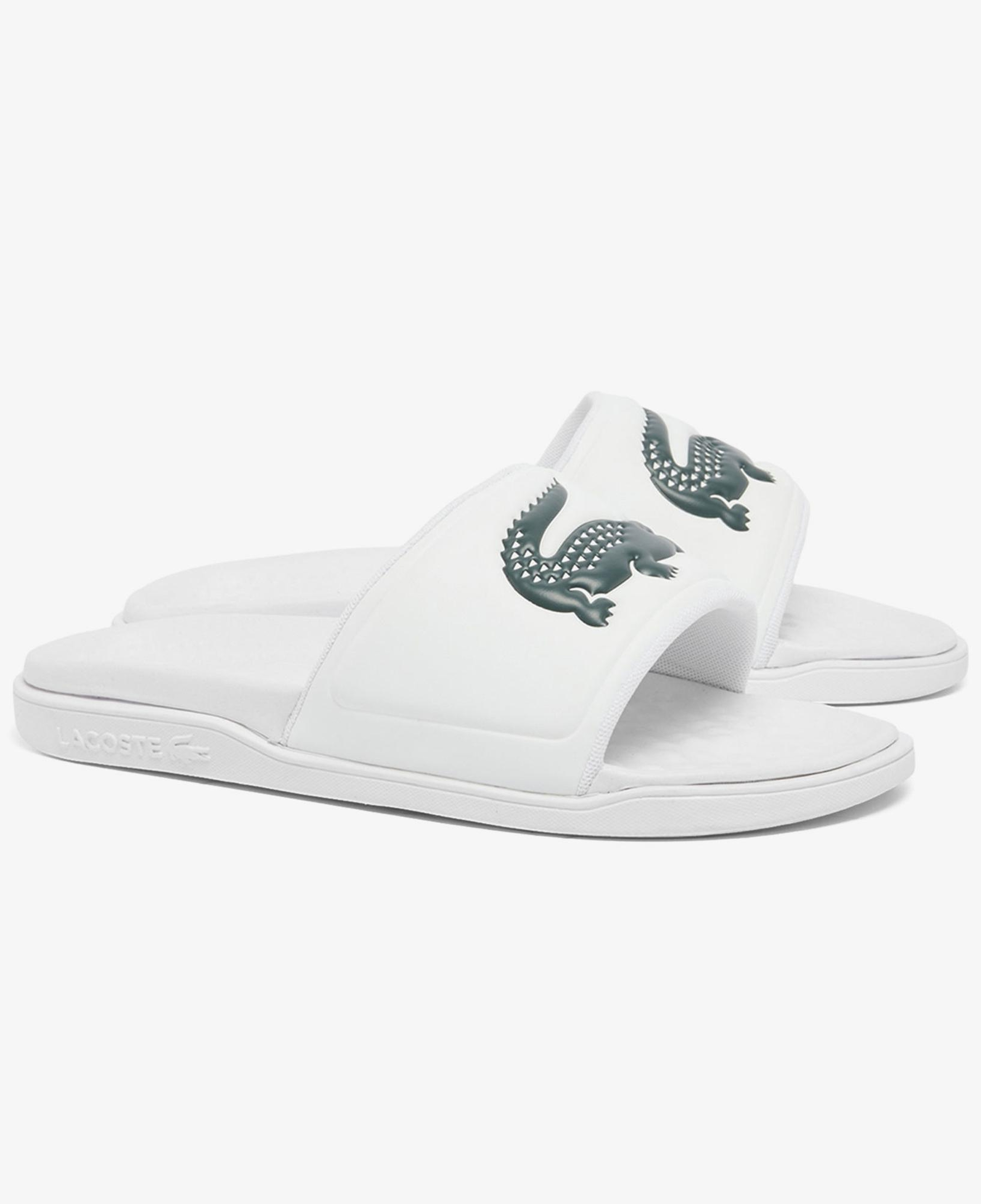 Lacoste Serve Slide Dual Erkek Beyaz Terlik