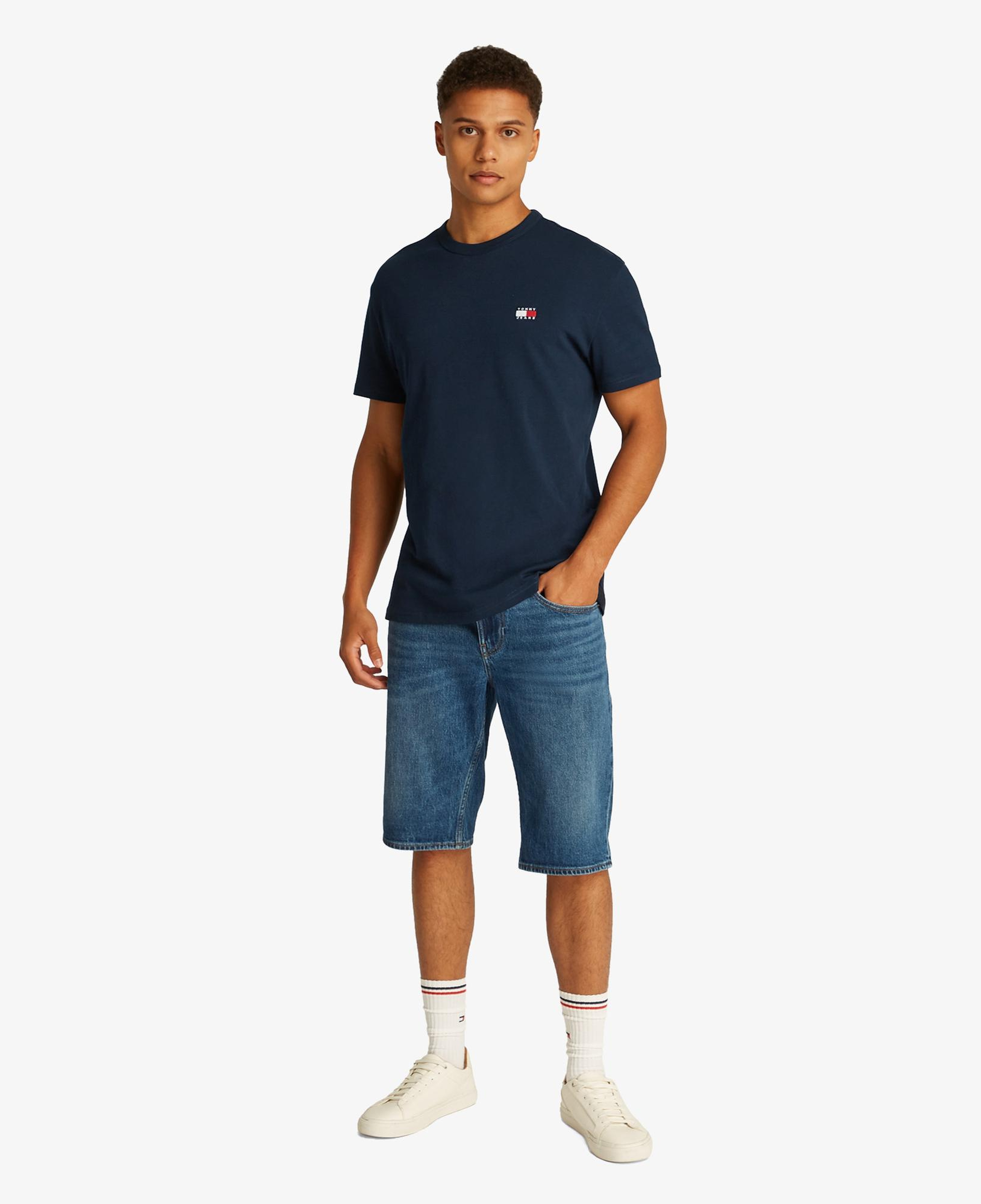 Tommy Hilfiger Badge Erkek Lacivert T-Shirt