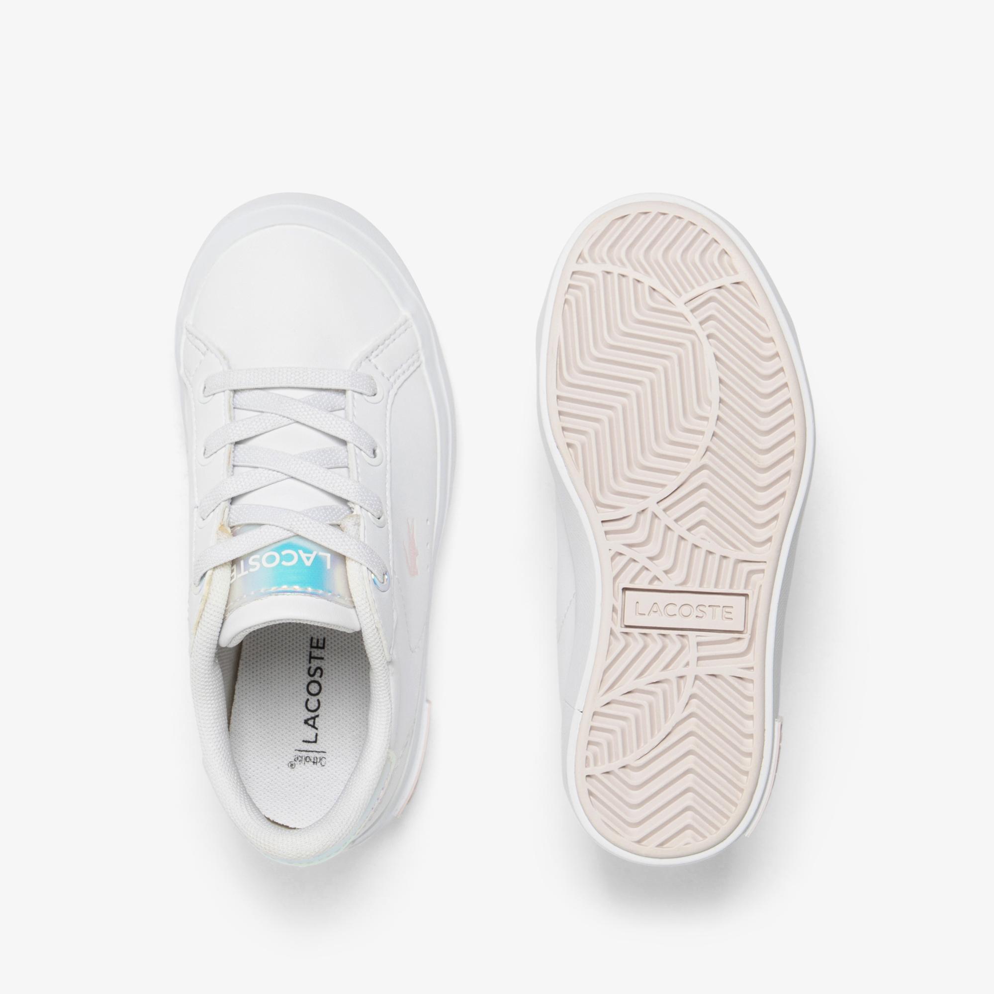 Lacoste Powercourt Çocuk Beyaz Sneaker