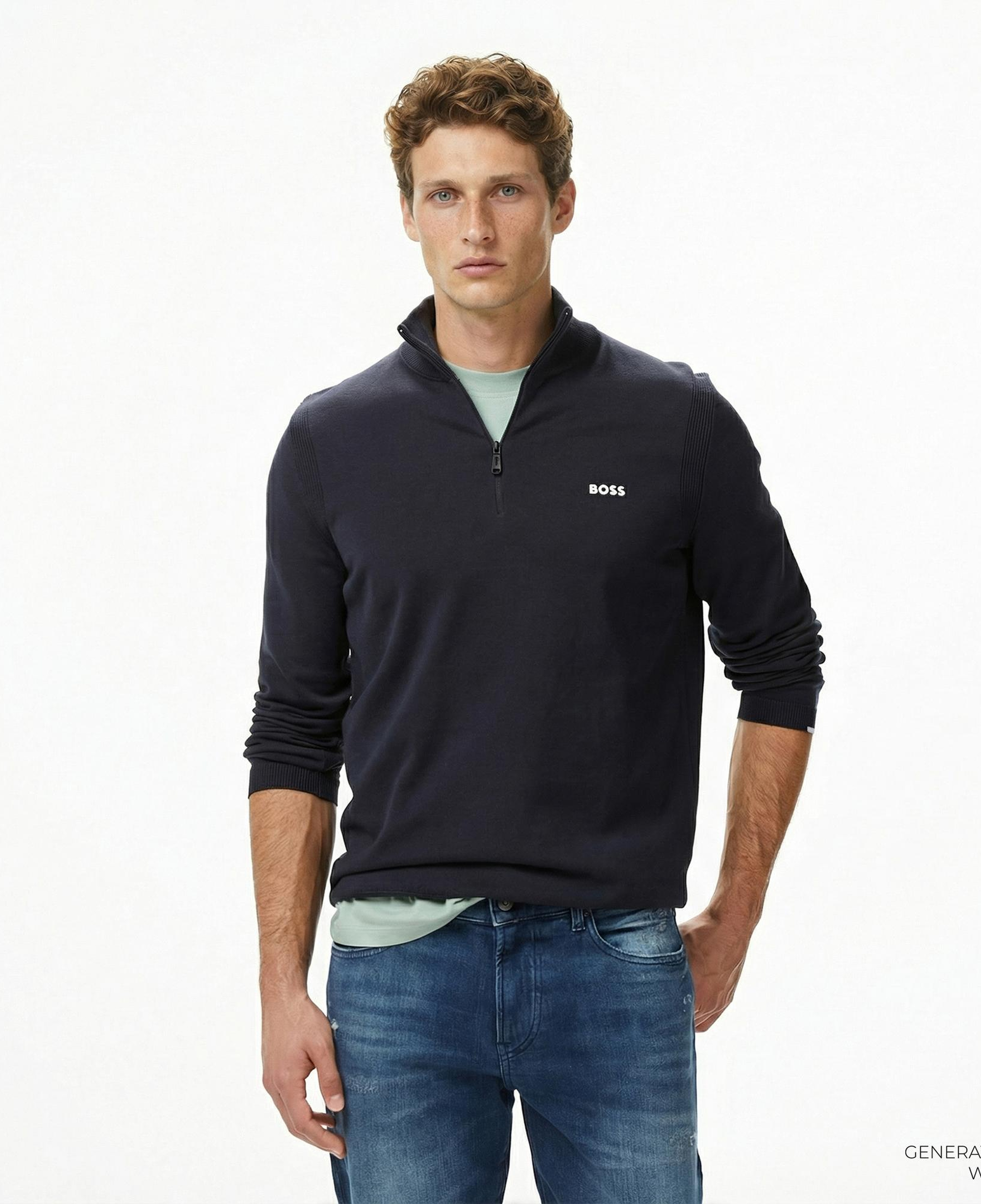 Boss Ever-X Erkek Lacivert Triko