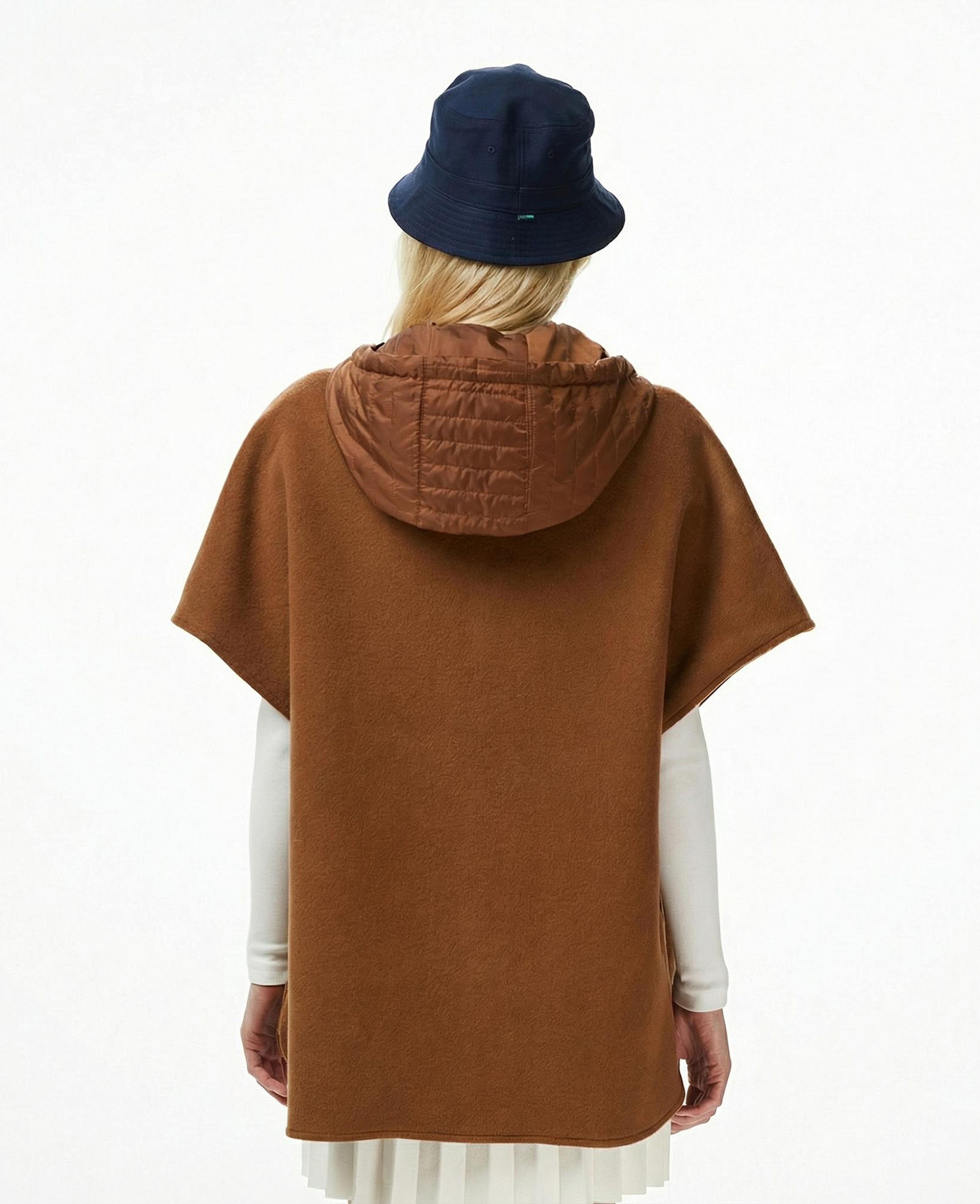 Lacoste Kadın Kapüşonlu Açık Kahverengi Mont