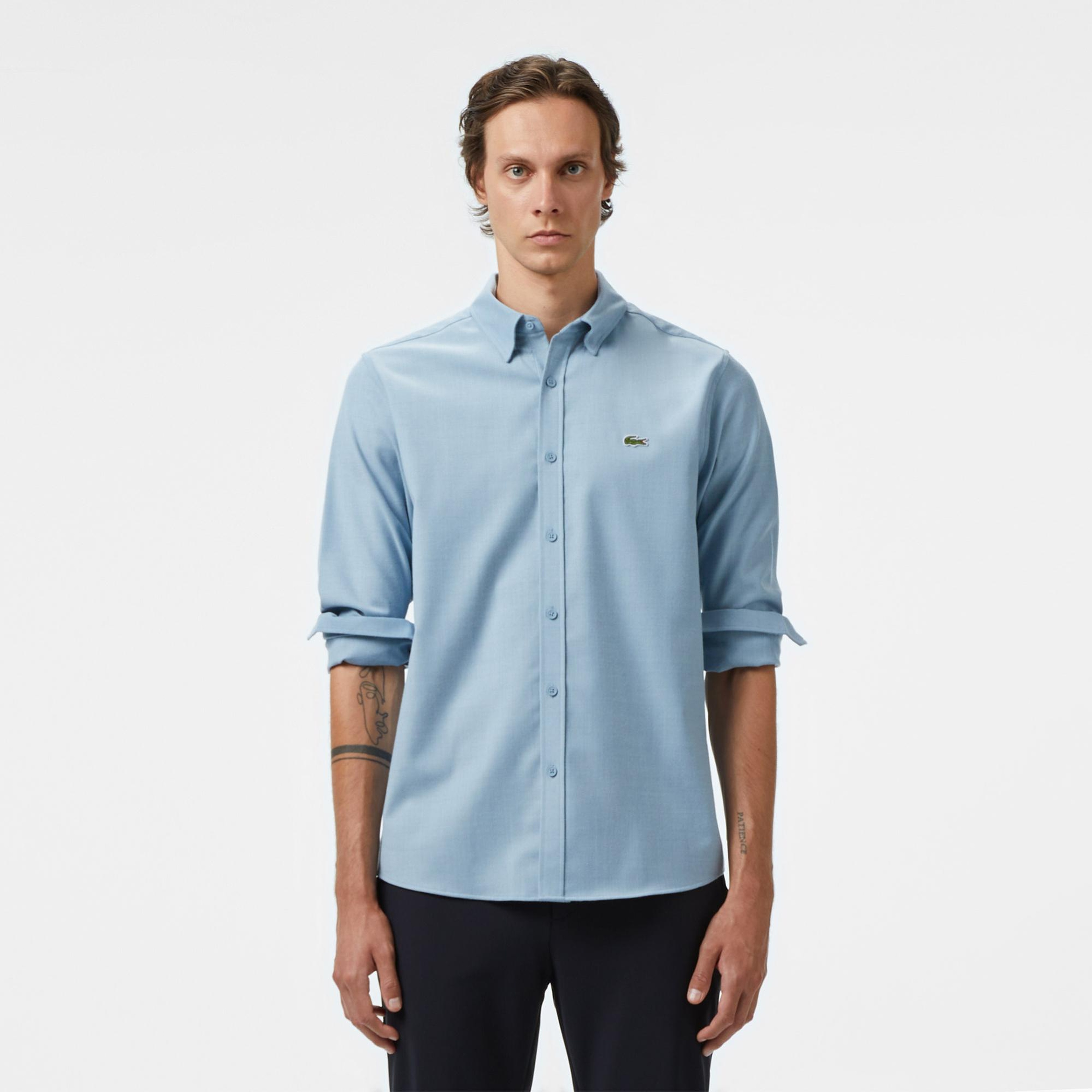 Lacoste Erkek Regular Fit Mavi Gömlek