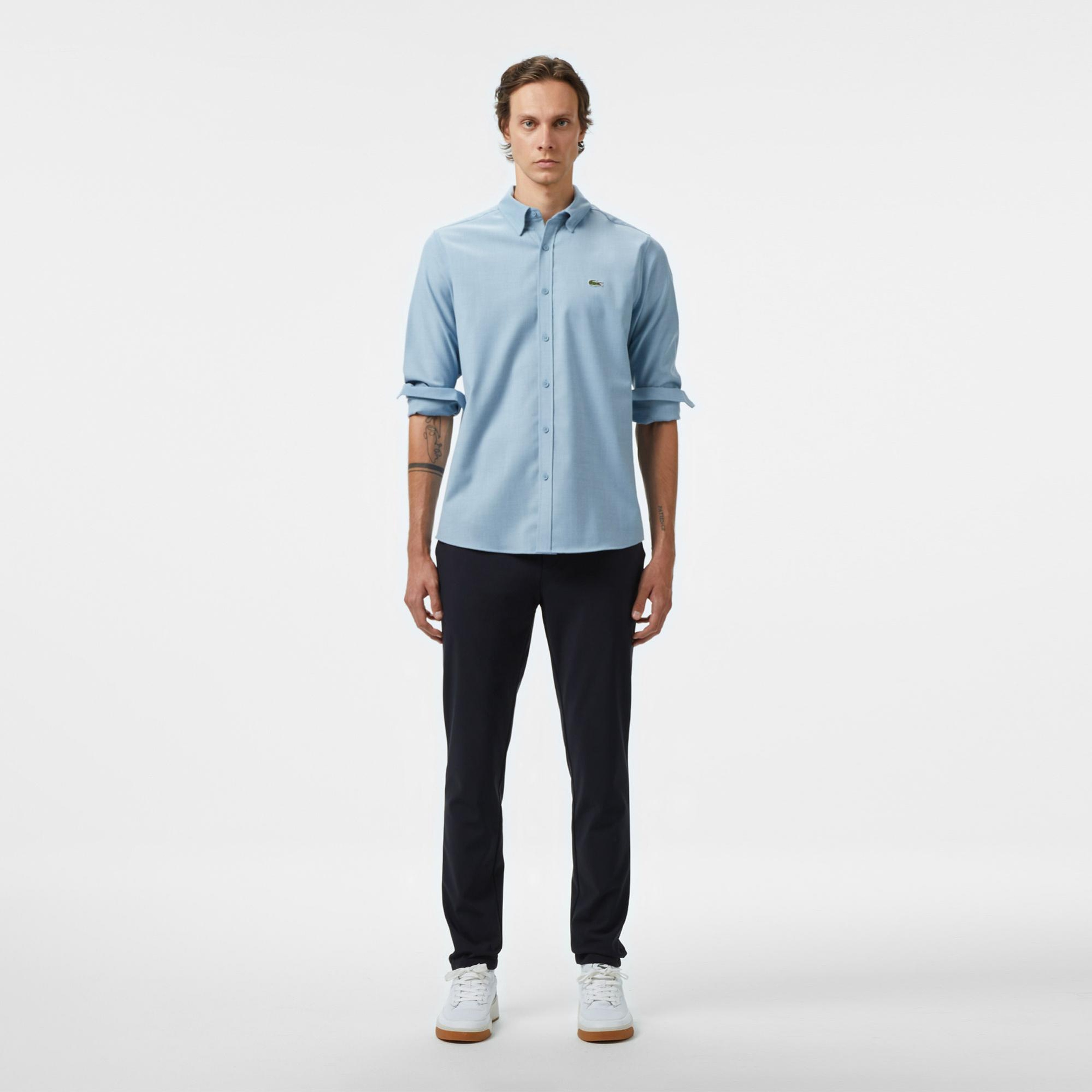 Lacoste Erkek Regular Fit Mavi Gömlek