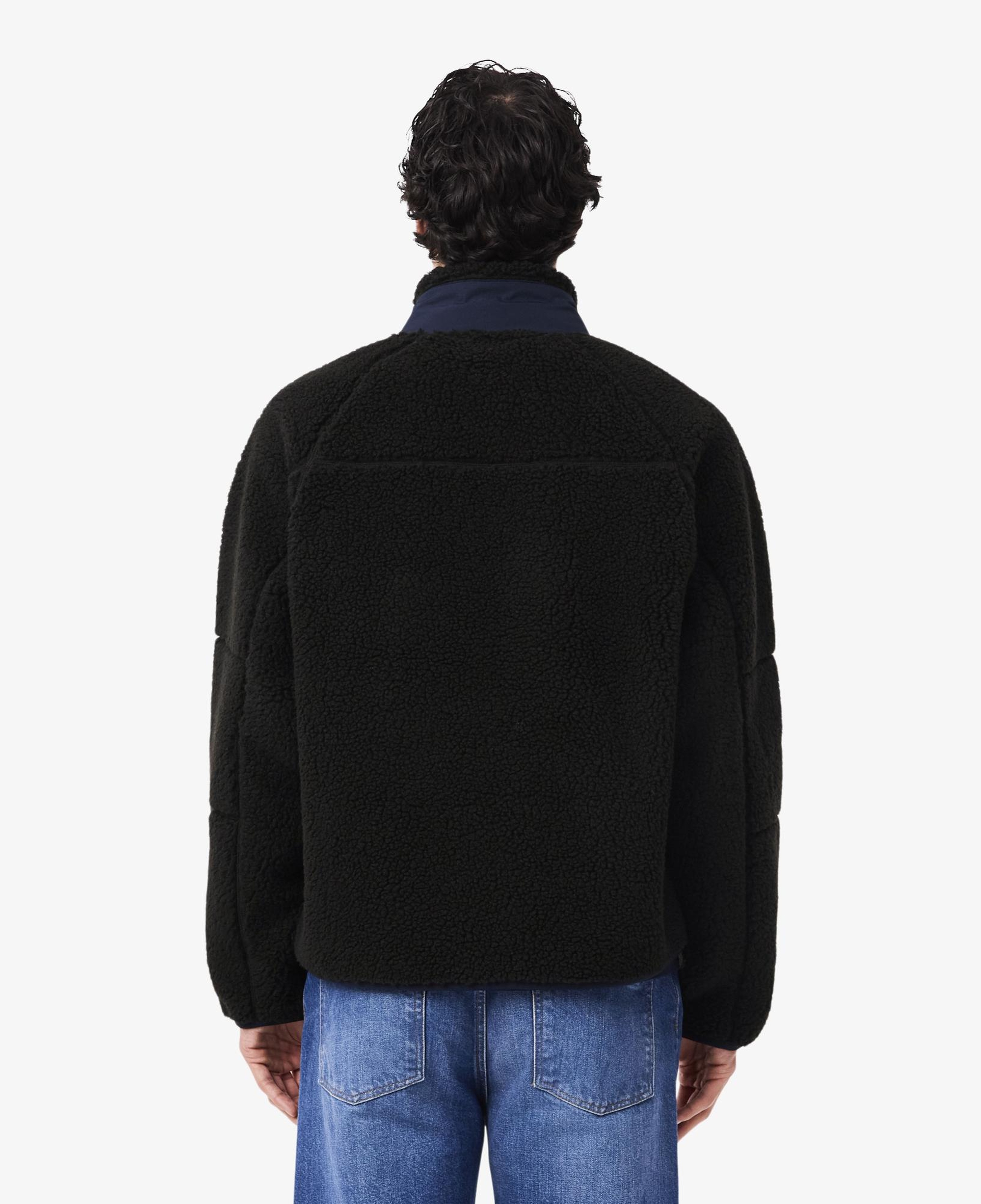 Lacoste Erkek Regular Fit Fermuarlı Renk Bloklu Siyah Mont